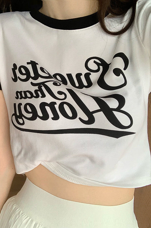 ロゴクロップドリンガーTシャツ DPB71078