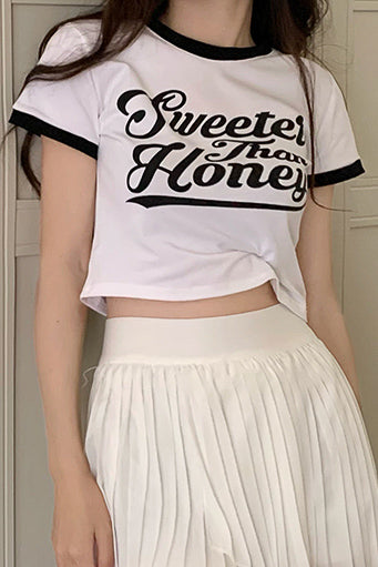 ロゴクロップドリンガーTシャツ DPB71078