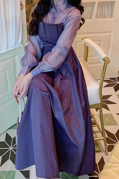 バイオレットジャンパースカート DPB71156