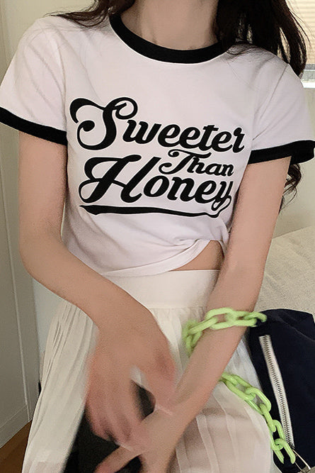 ロゴクロップドリンガーTシャツ DPB71078