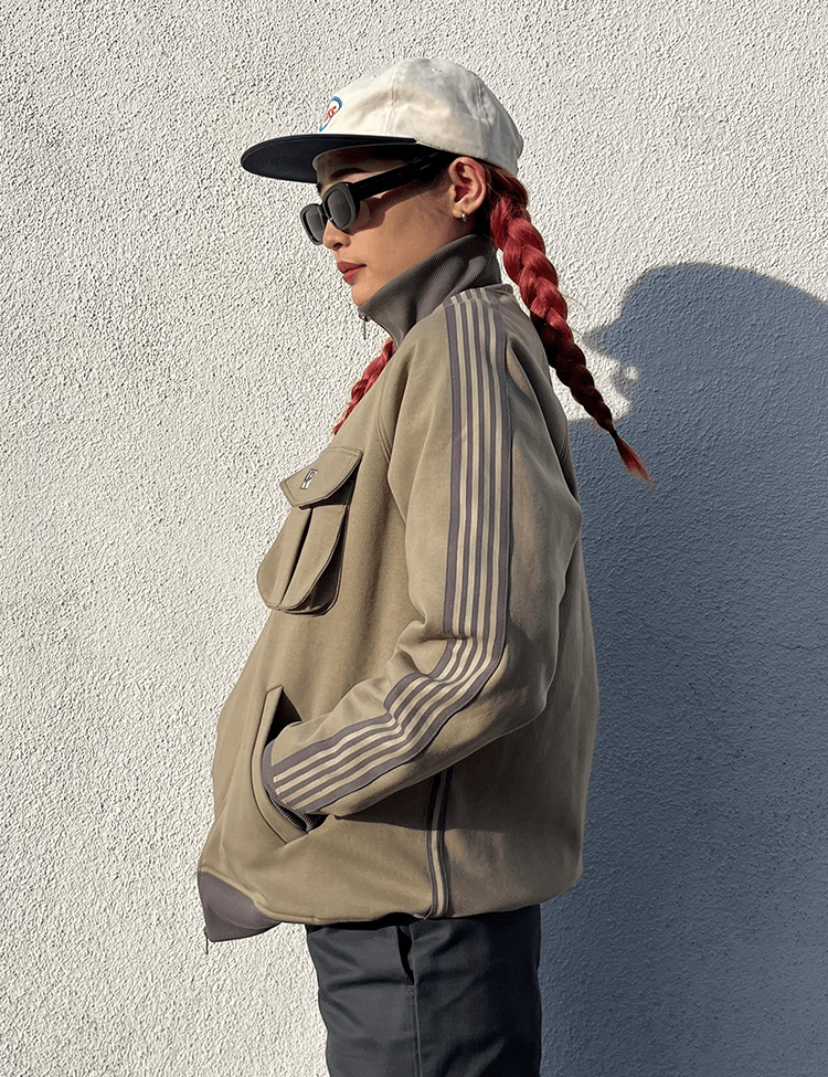 Double pocket track jacket