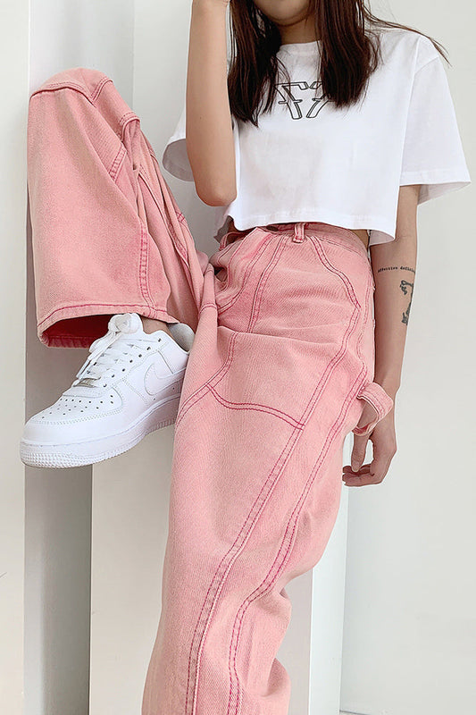 ピンクルーズデニムパンツ DPB71207