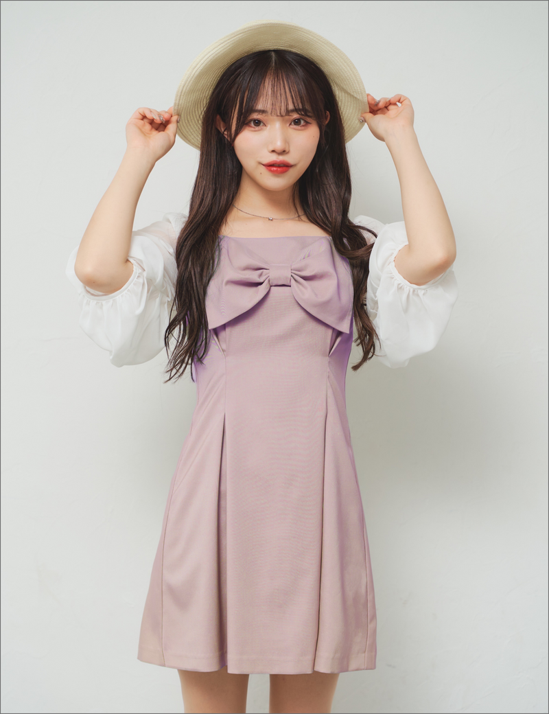 2wayパフスリーブワンピース – CRAMMY 2wayパフスリーブワンピース – CRAMMY