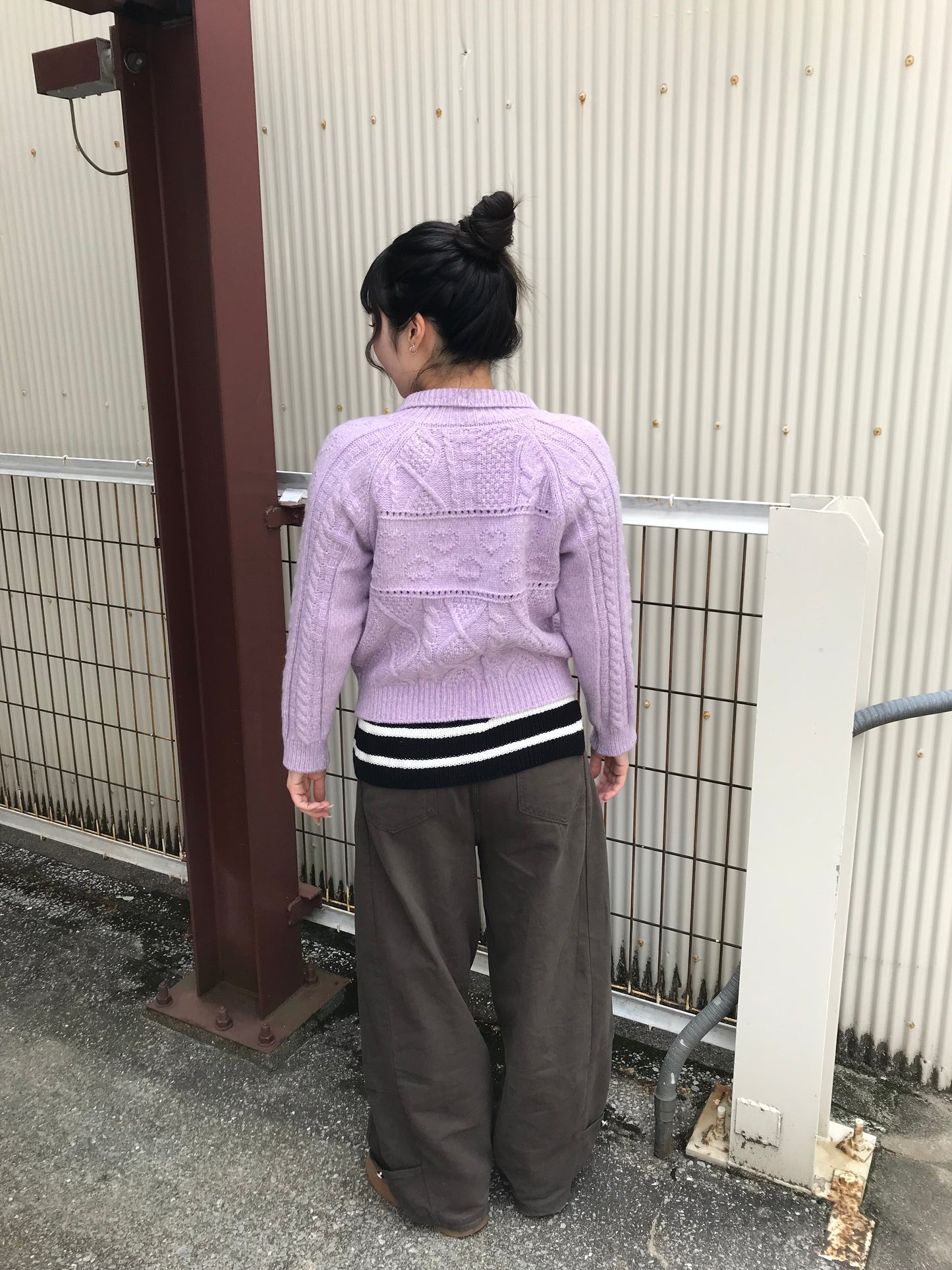 ニットカラーカーディガン DPB89218