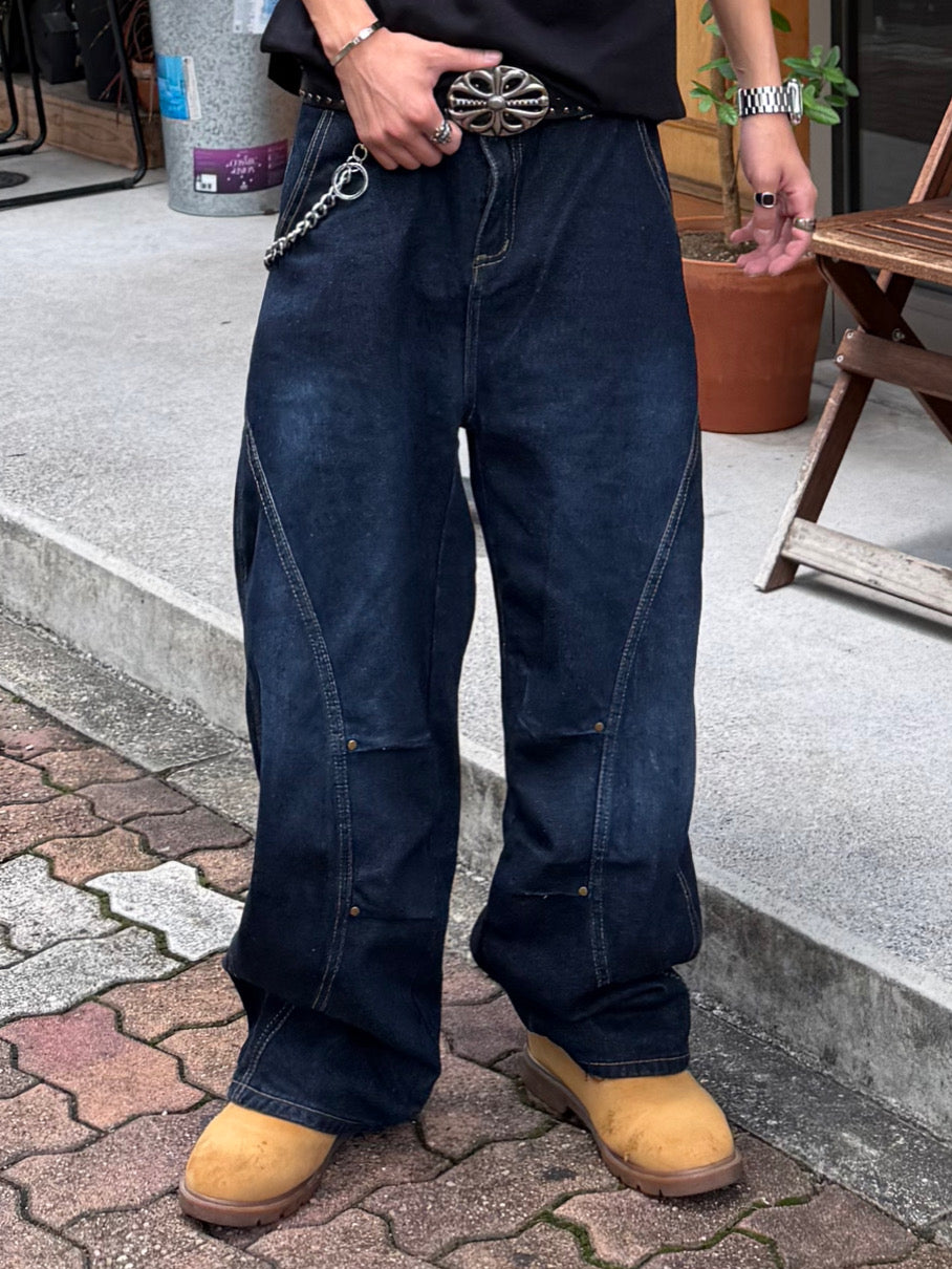 カーブラインワイドデニムパンツ DPB90008