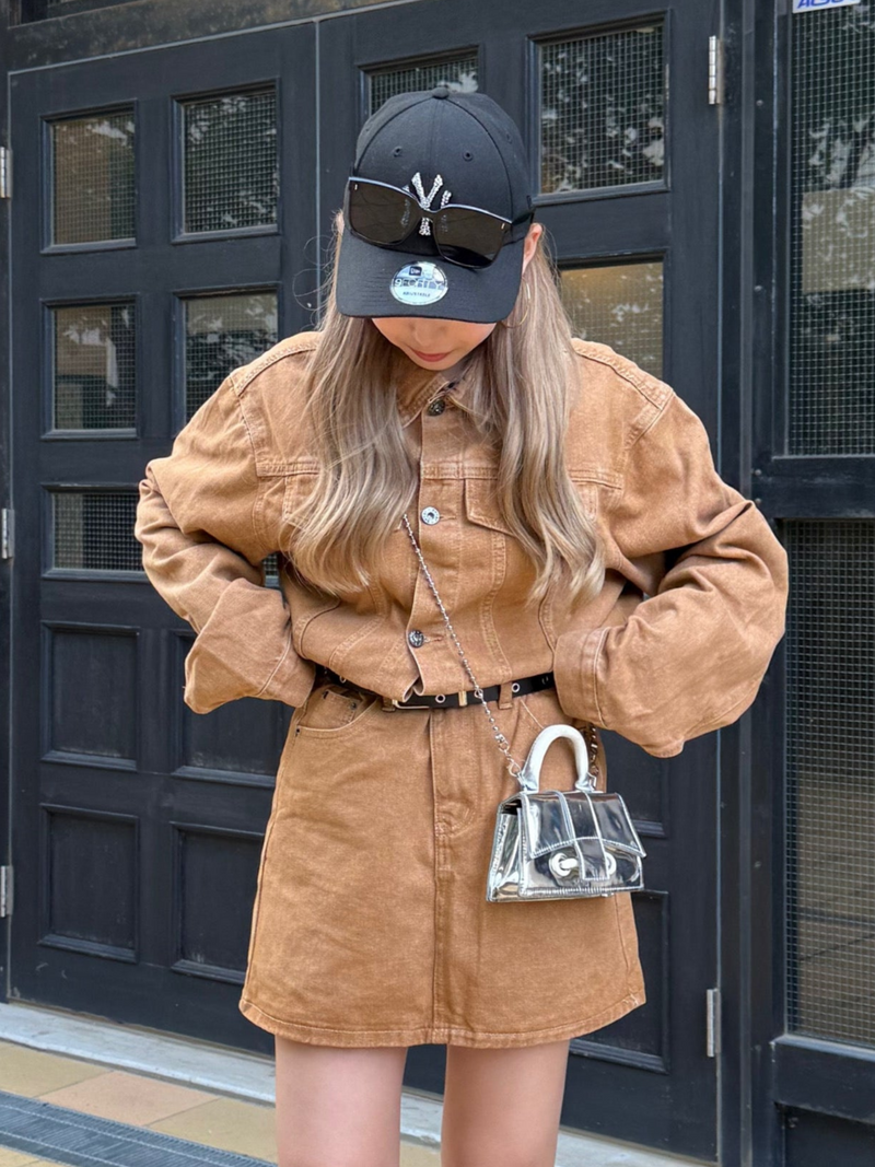 ブラウンデニムセットアップ DPB73478 – CRAMMY ブラウンデニムセットアップ DPB73478 – CRAMMY