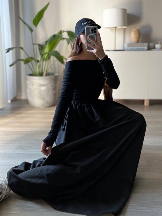 オフショルダーボリュームワンピース DPB56098