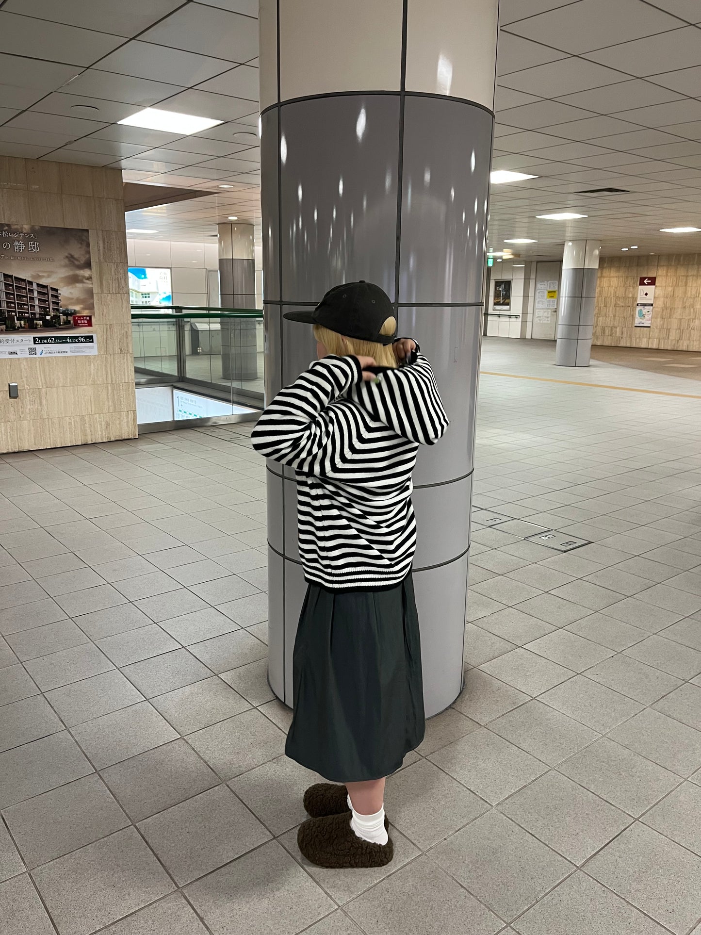 ボーダーニットジップパーカー DPB97030