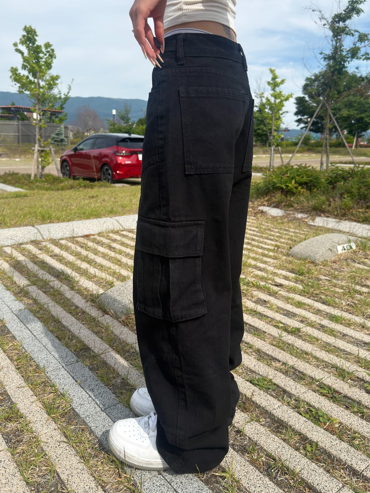 ブラックデニムパンツ DPB42493