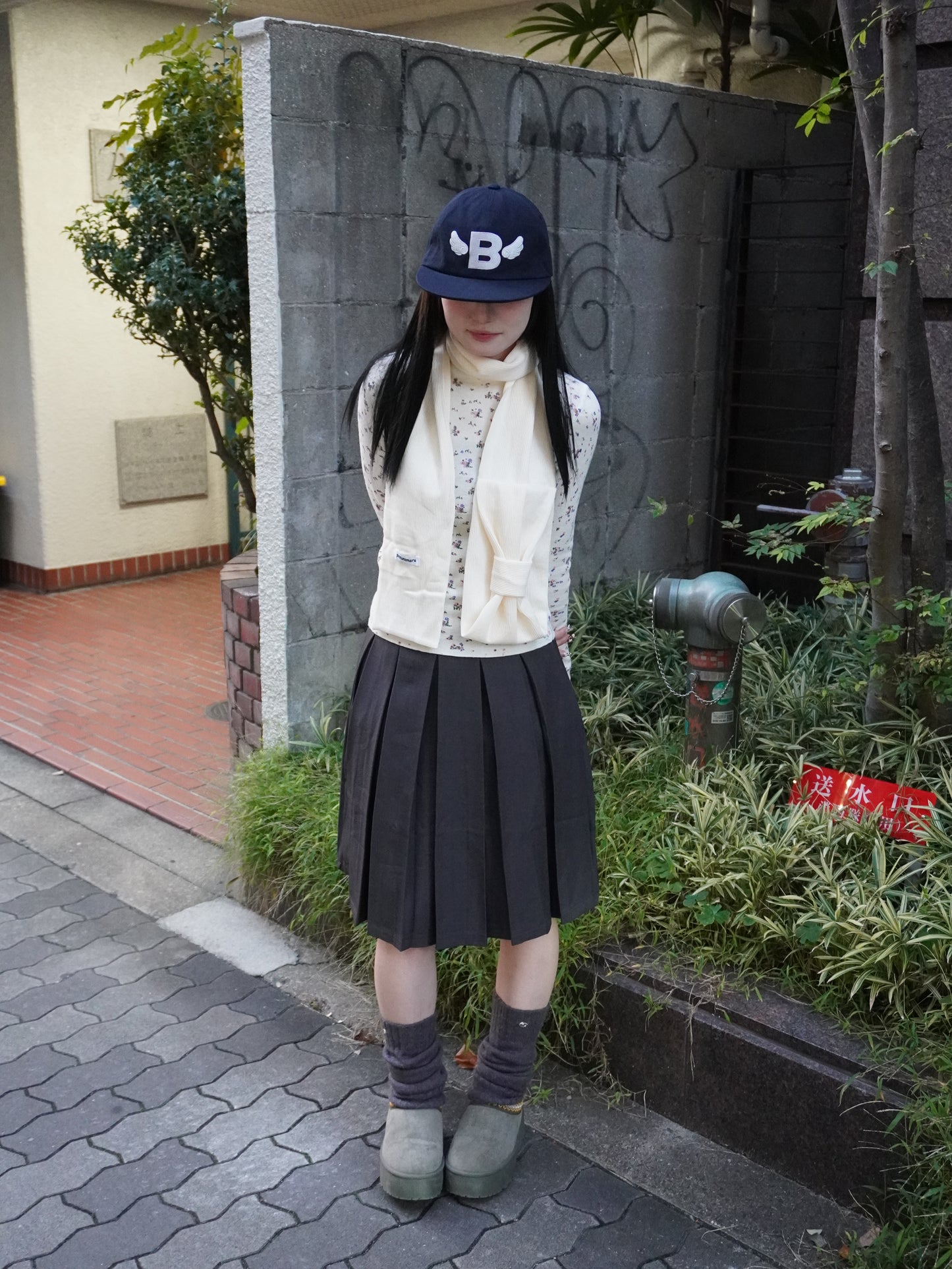 ミディアムプリーツスカート DPB85373