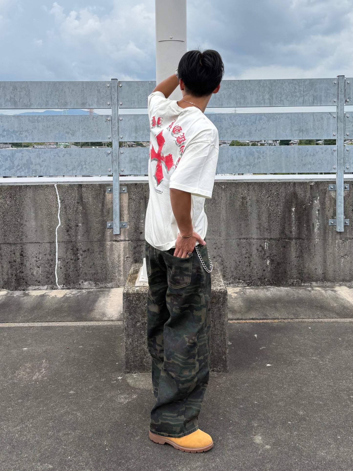 【即納】カモフラカーブシルエットパンツ DPB90226S