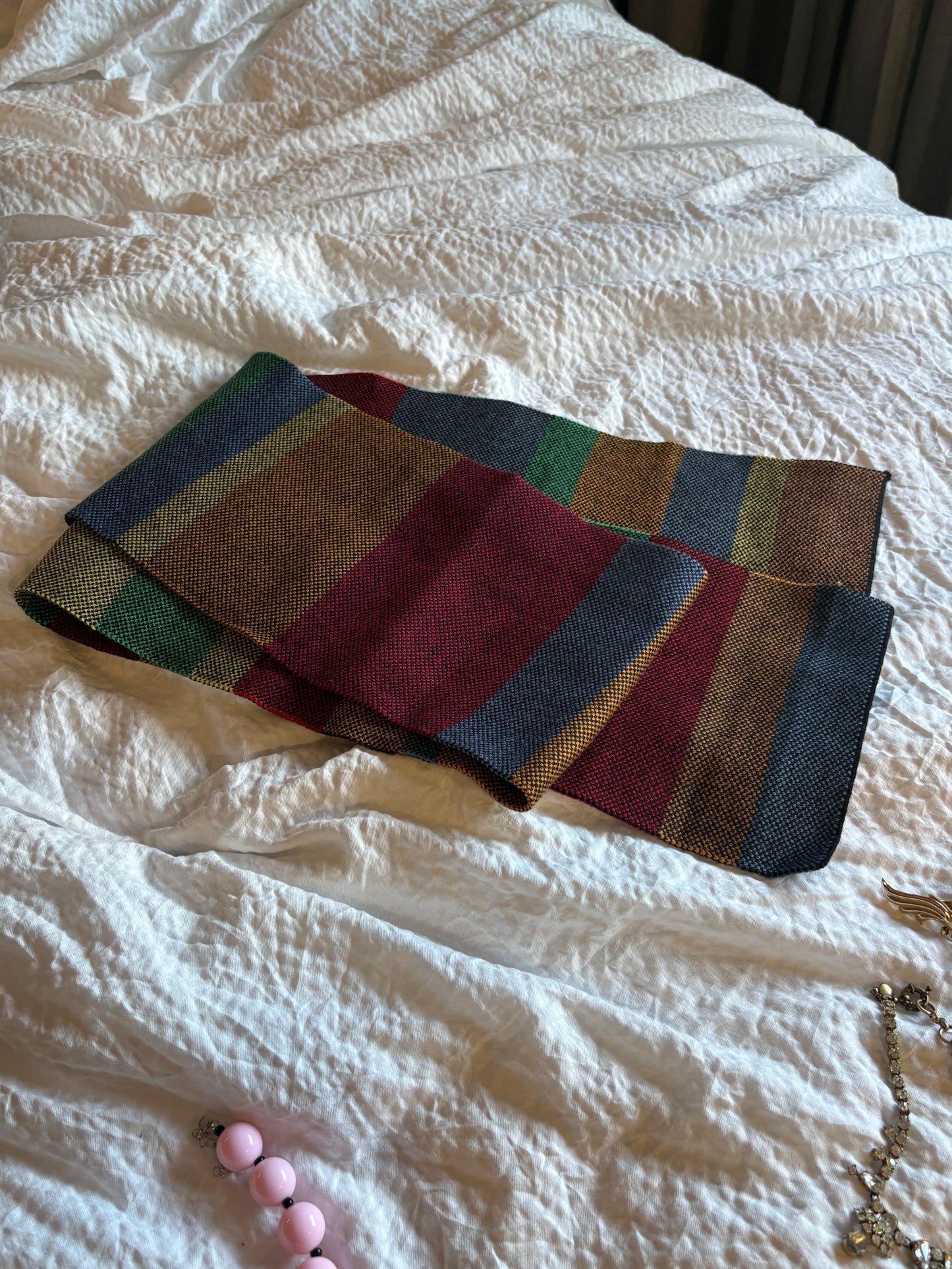 ウールストライプスカーフ DPA43780