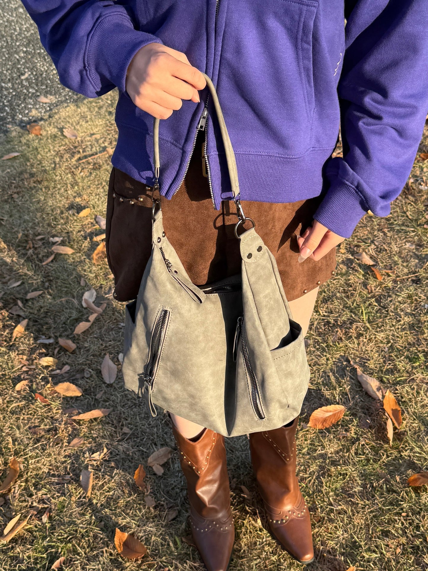 スエードショルダーバッグ DPC01019