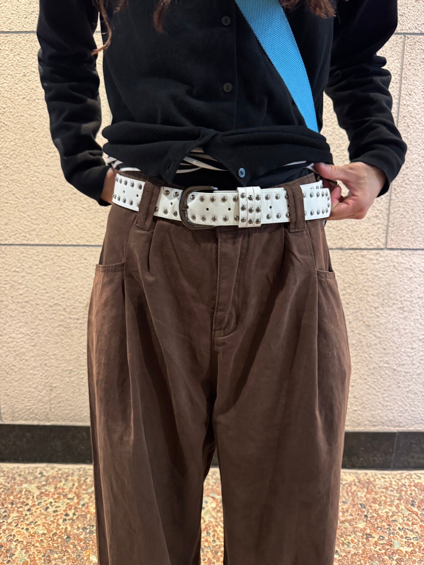 ブラウンワイドパンツ DPC07032