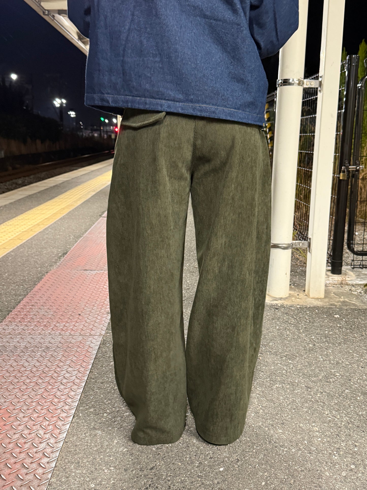 カーキワイドパンツ DPC01017