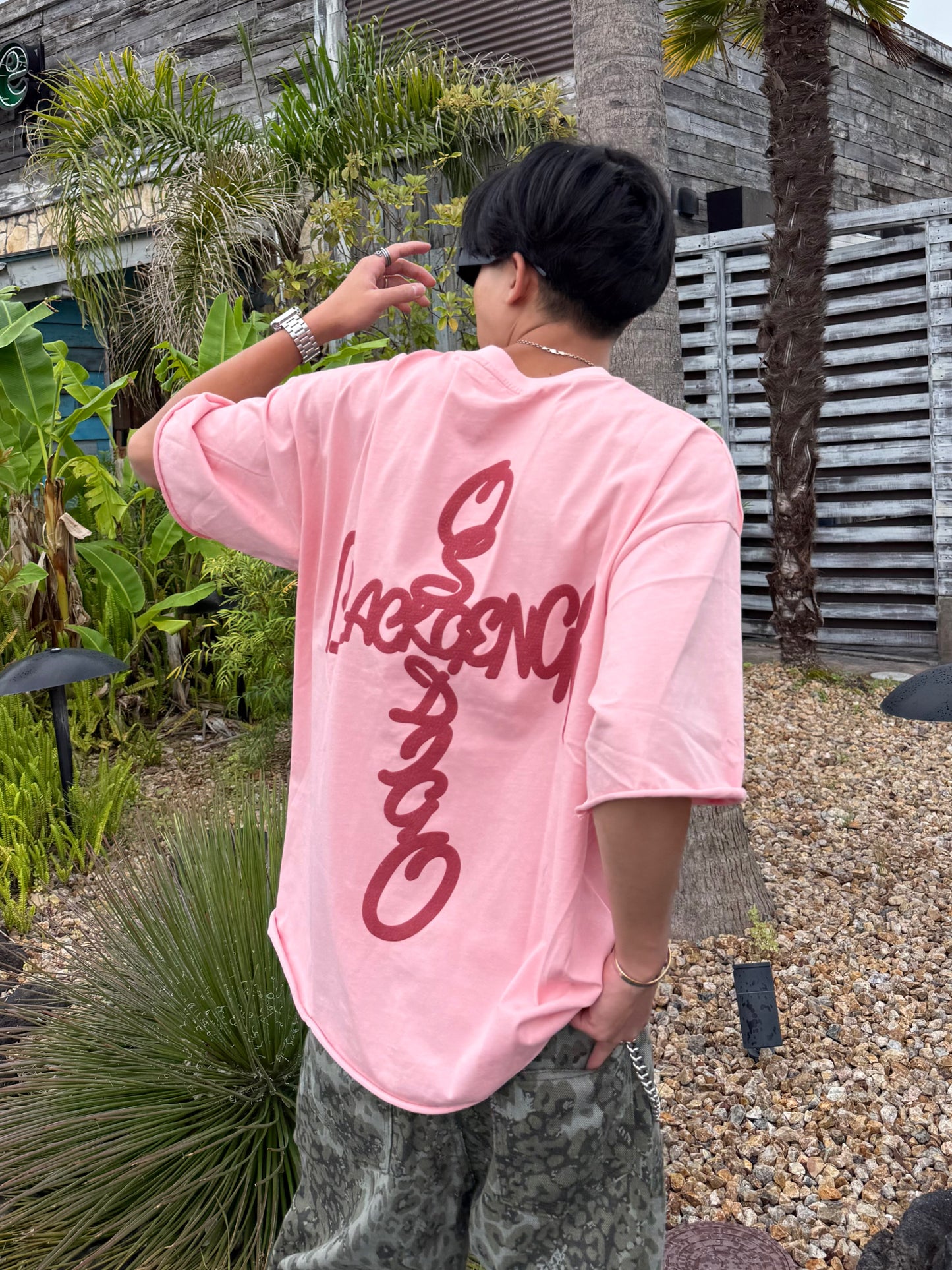 フォームプリントバックロゴTシャツ DPB90223