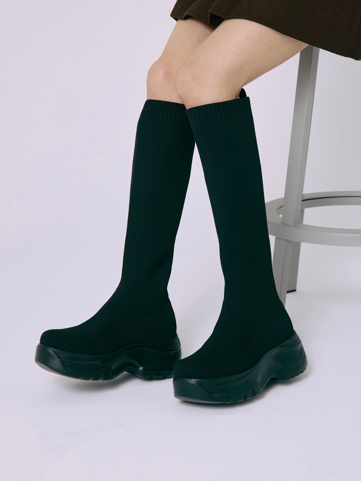 platform long boots