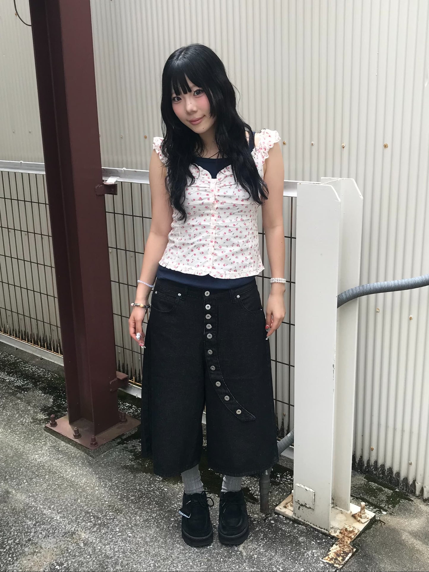ボタンデザインハーフパンツ DPB89304
