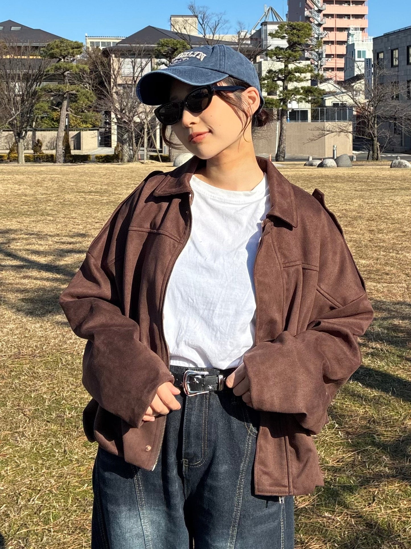 ブラウンスエードジャケット DPA61453