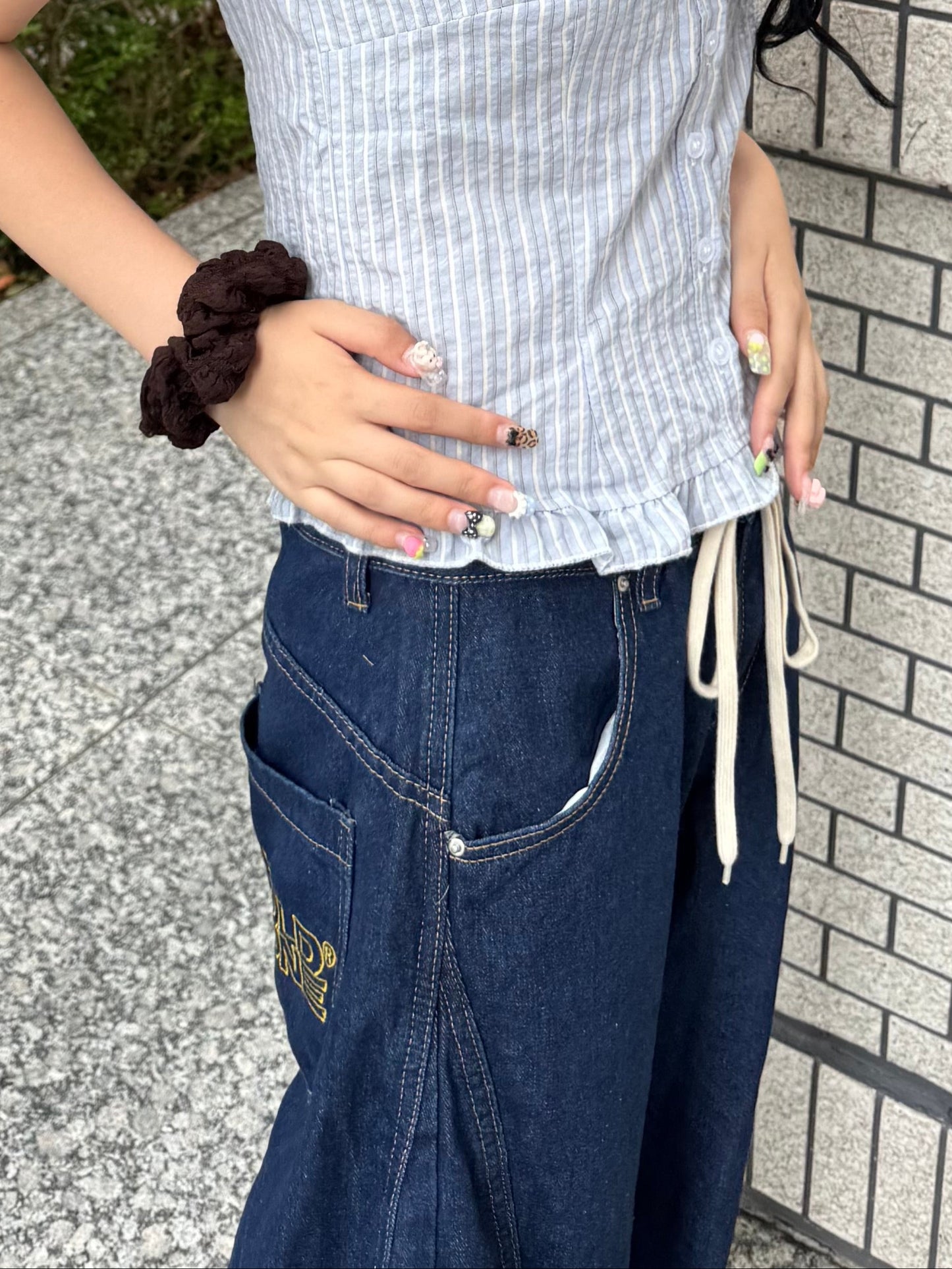 ヒップロゴデニムパンツ DPB85264
