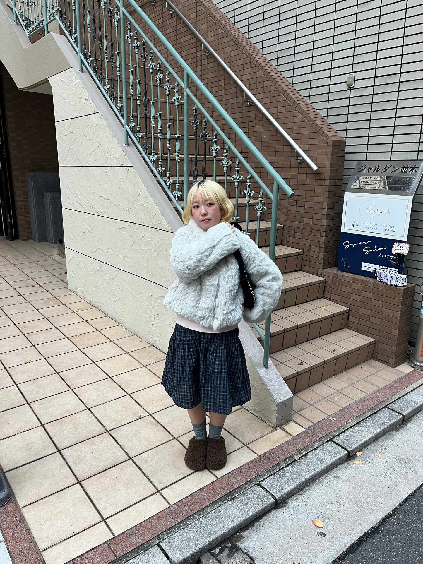 ミディアムチェックスカート DPB97039