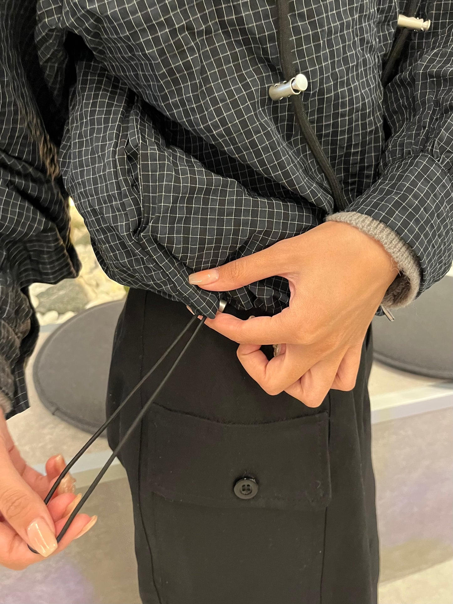 チェックアノラックパーカー DPB94024