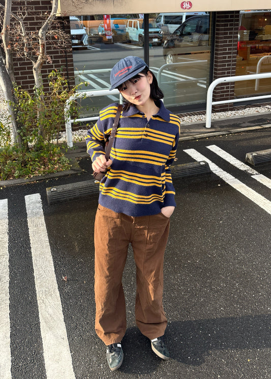 ボーダーニットポロトップス DPB63251