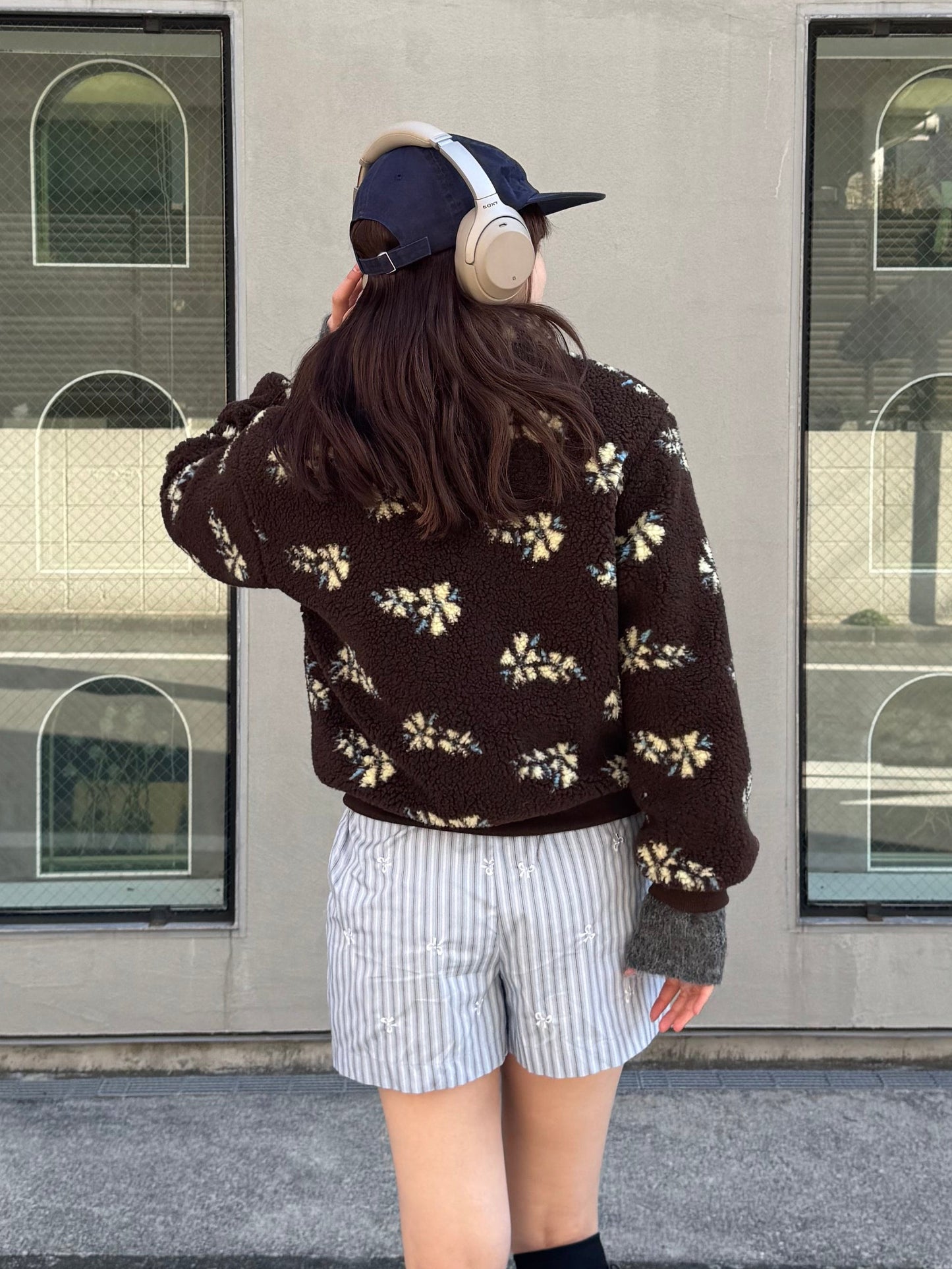 フラワーボアジャケット DPB91068