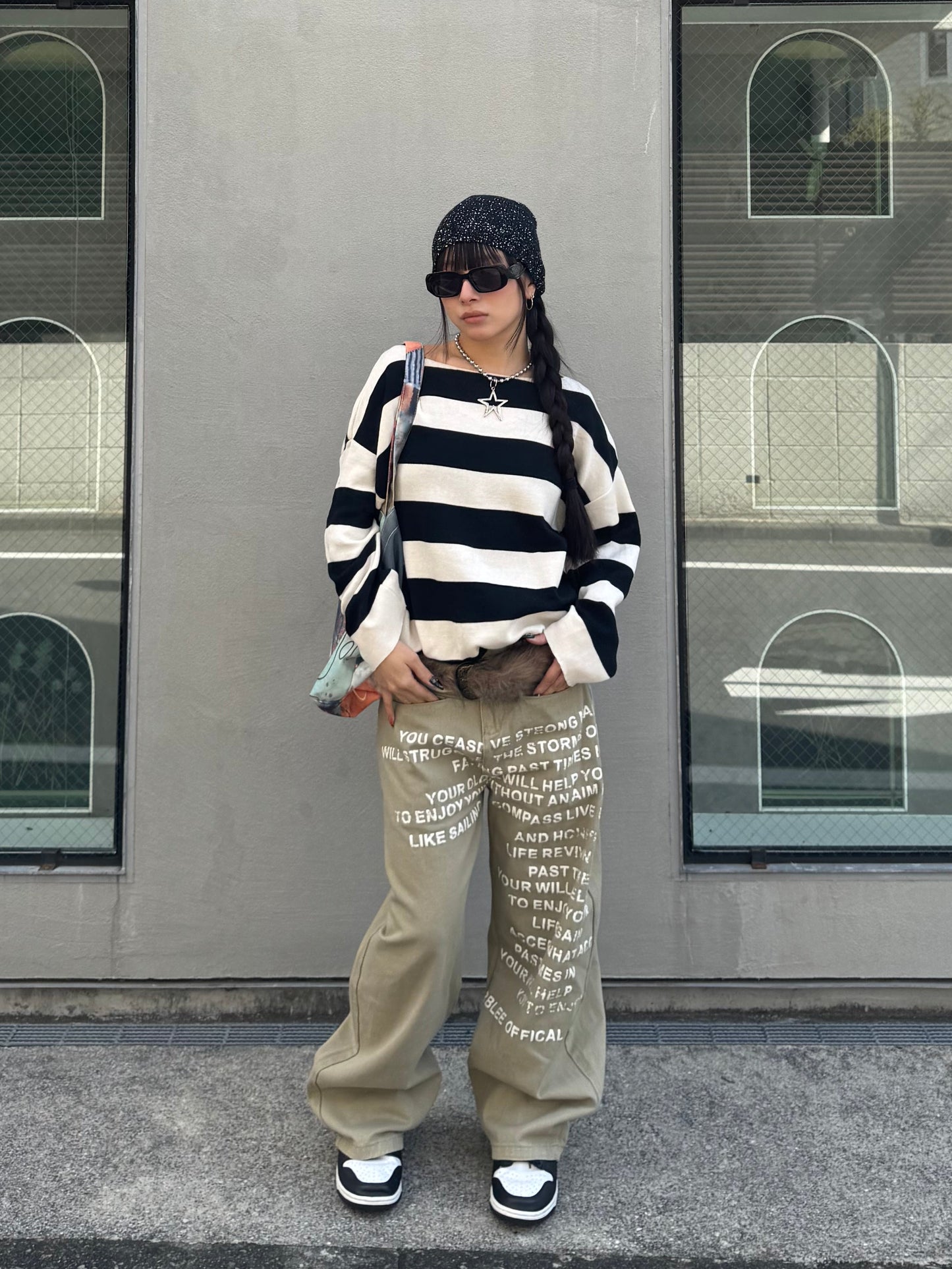 ボーダーロングスリーブTシャツ DPB86140