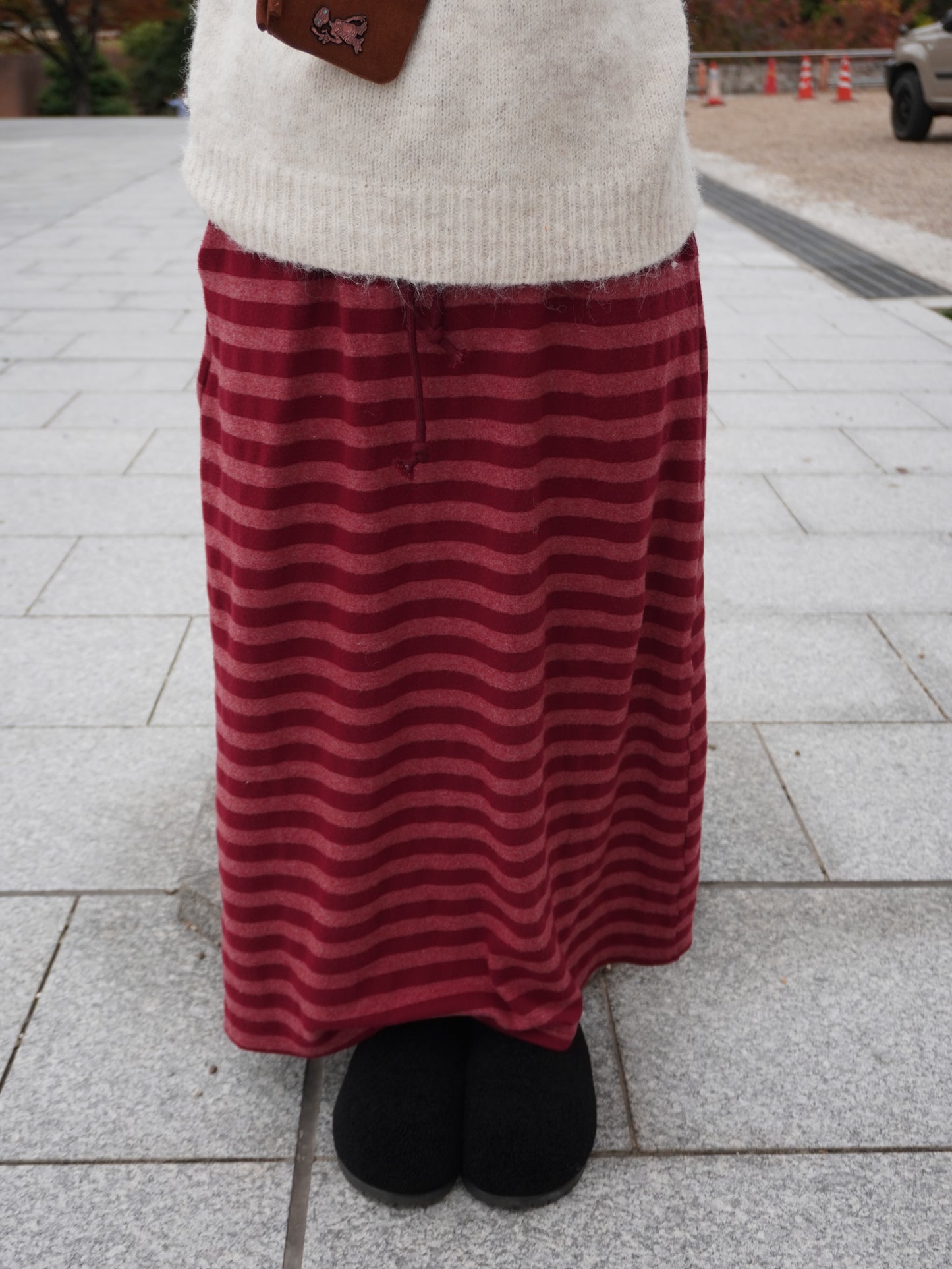 ボーダーニットロングスカート DPB85380