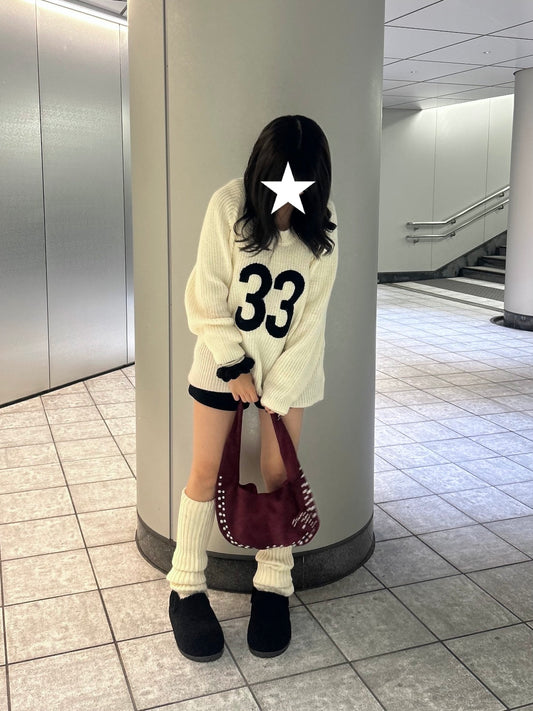 2WAYワンショルナンバーロゴニット DPB98008