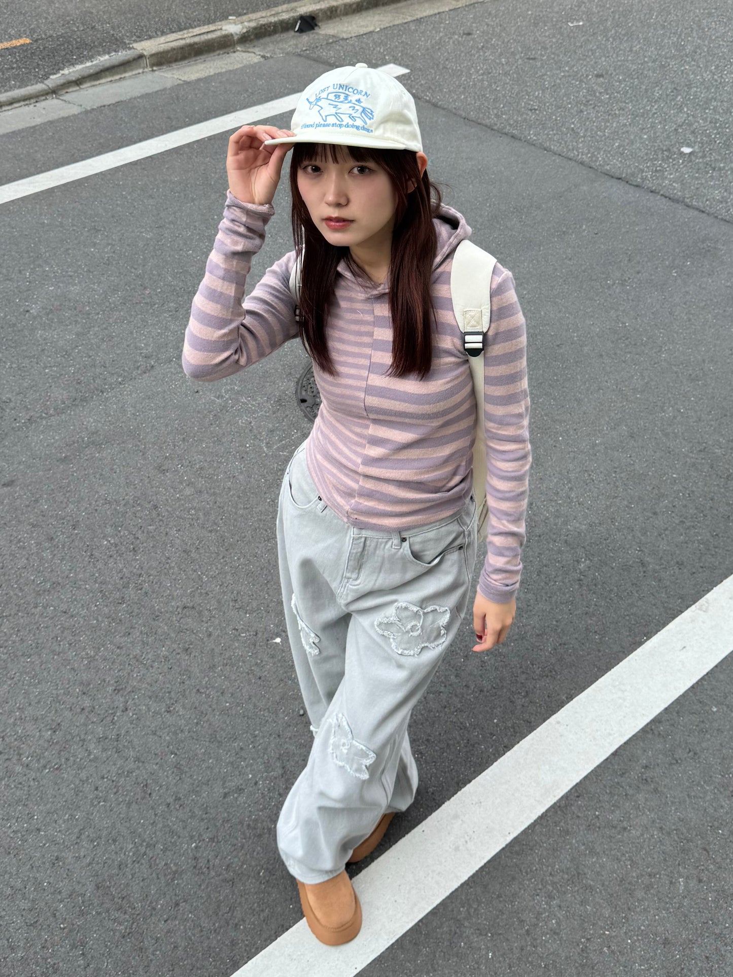 フラワーボリュームデニムパンツ DPB91102