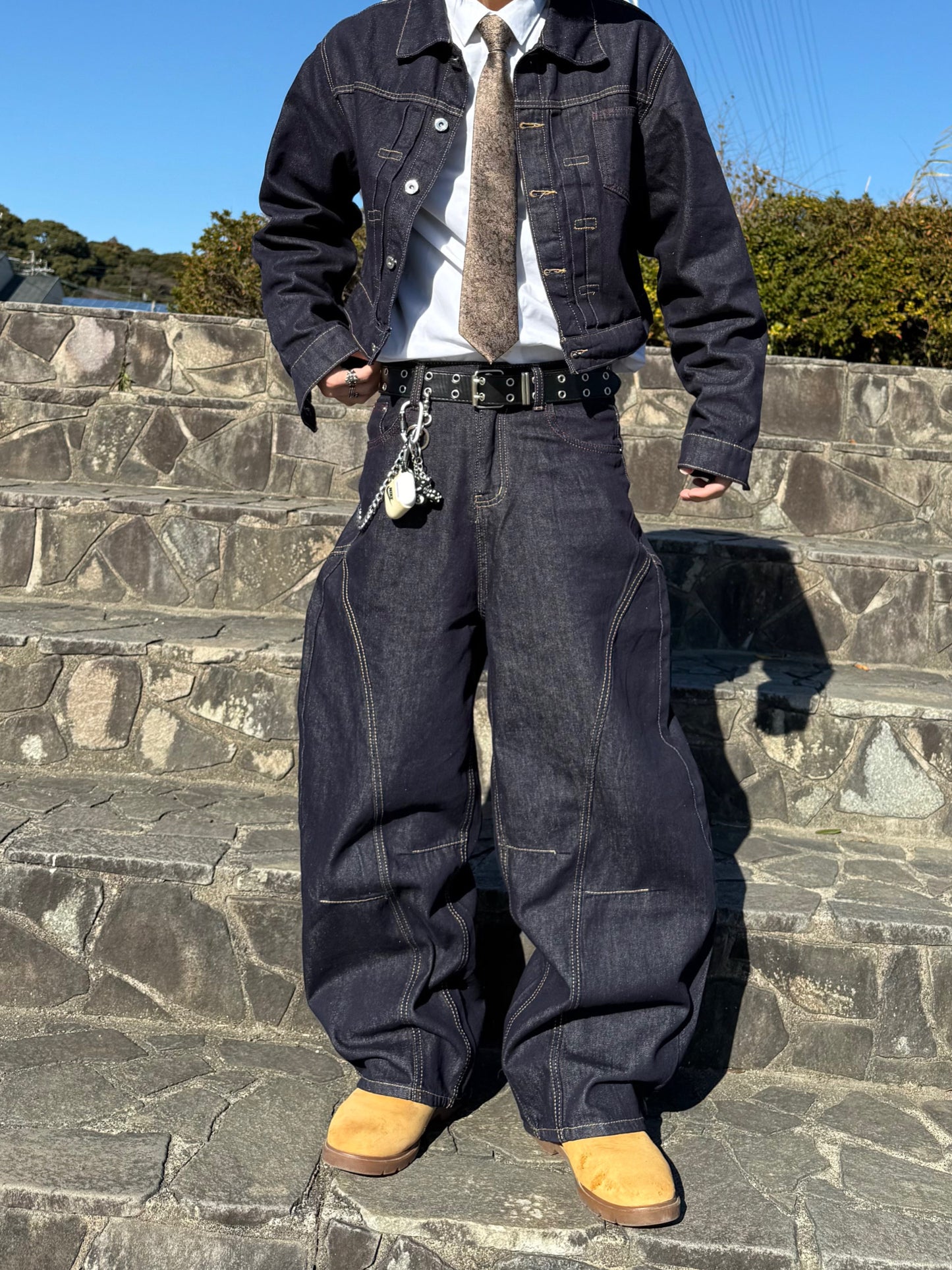 セットアップステッチデニムパンツ DPB90153