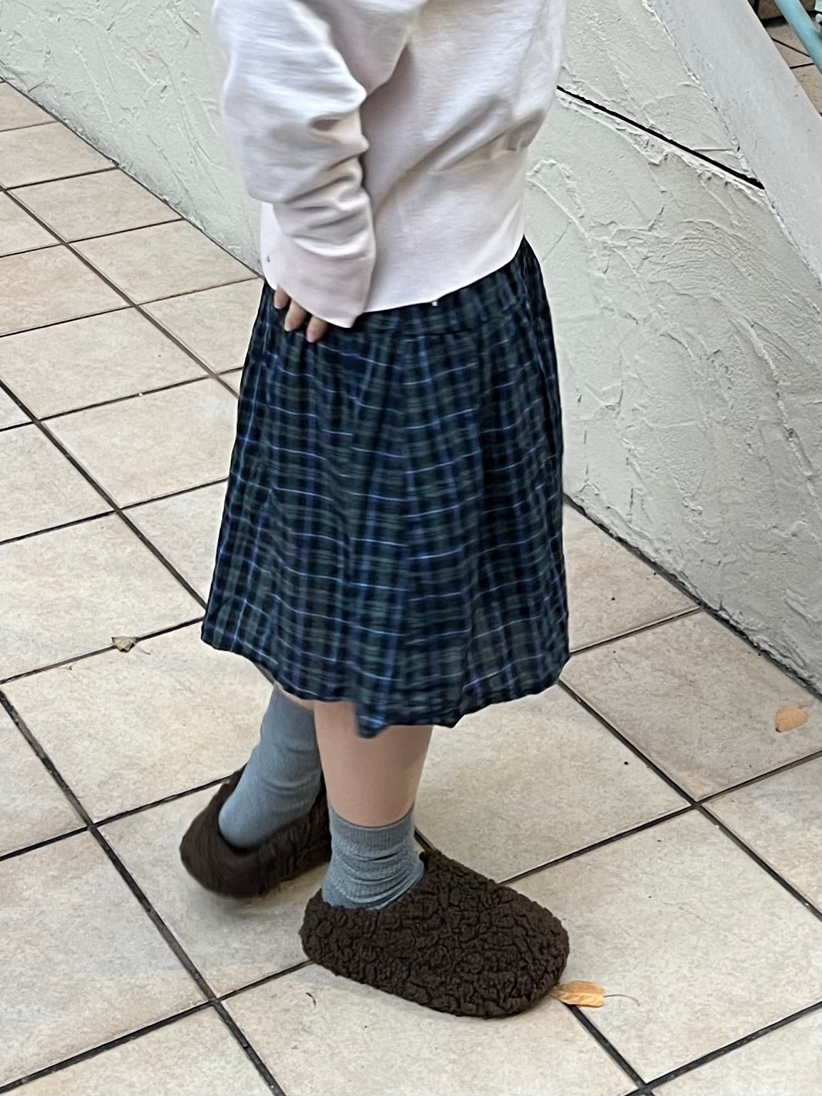 ミディアムチェックスカート DPB97039