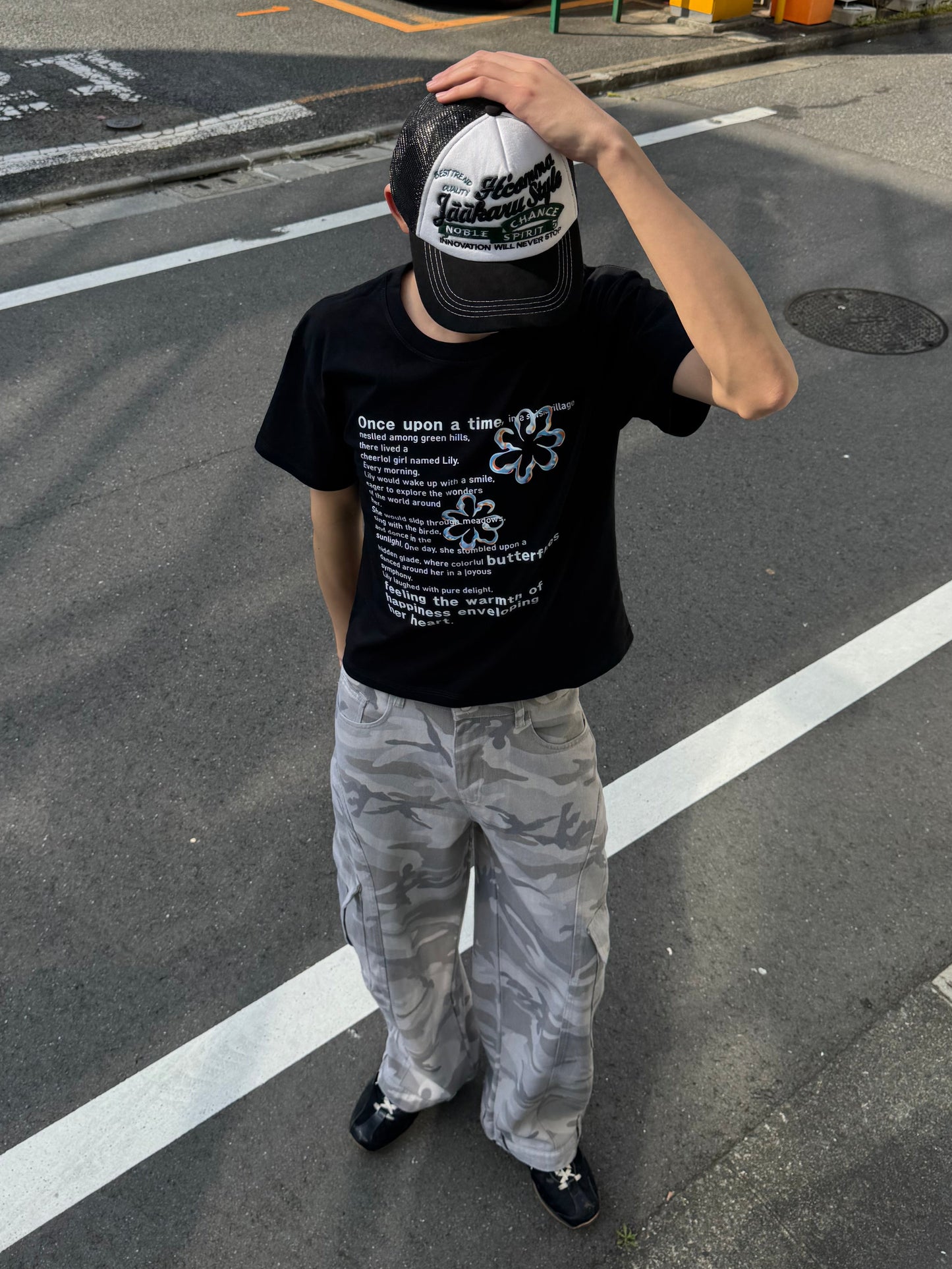 フラワーニュアンスTシャツ DPC05041