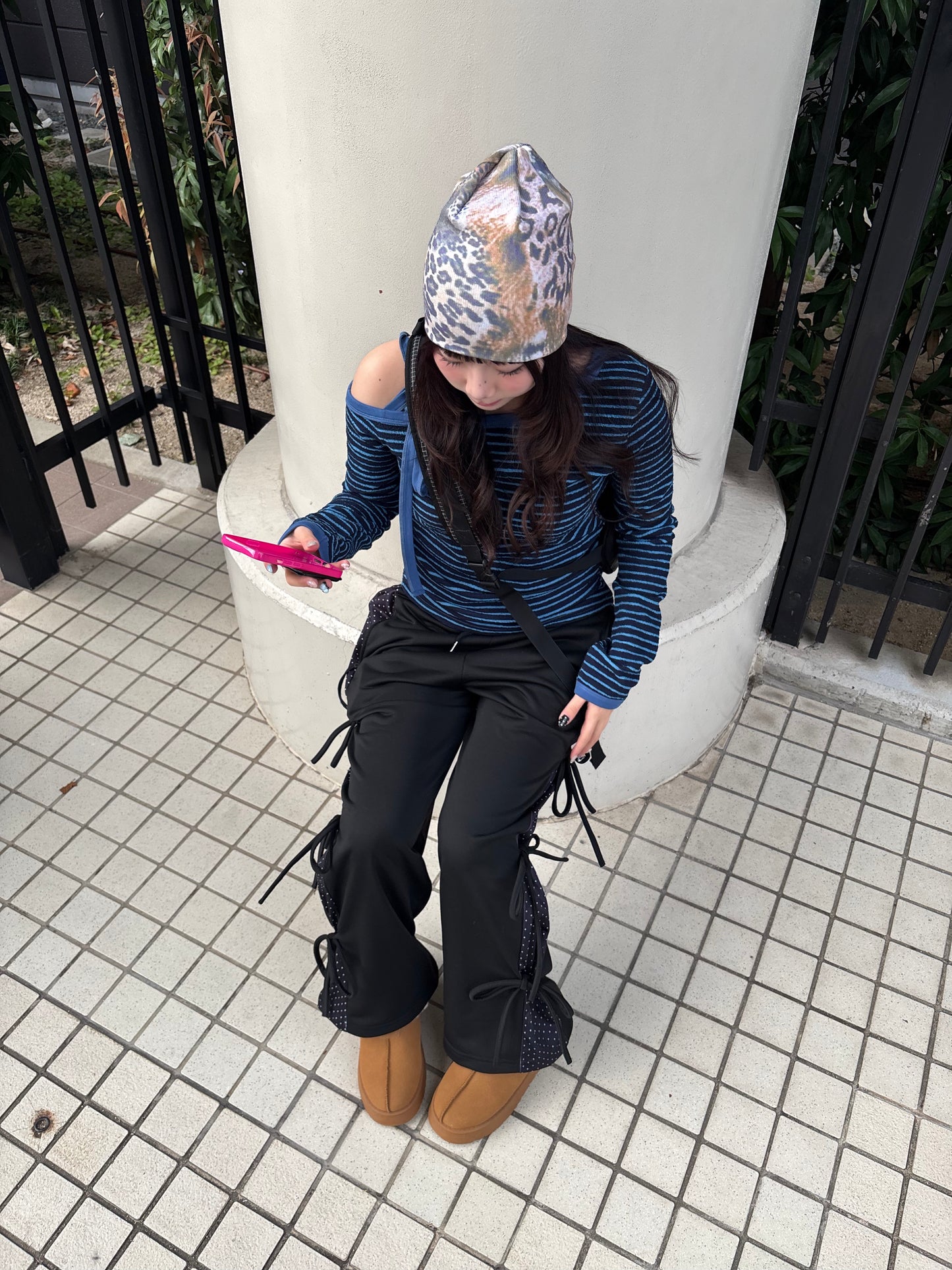 ラインドットリボンスウェットパンツ DPB89140