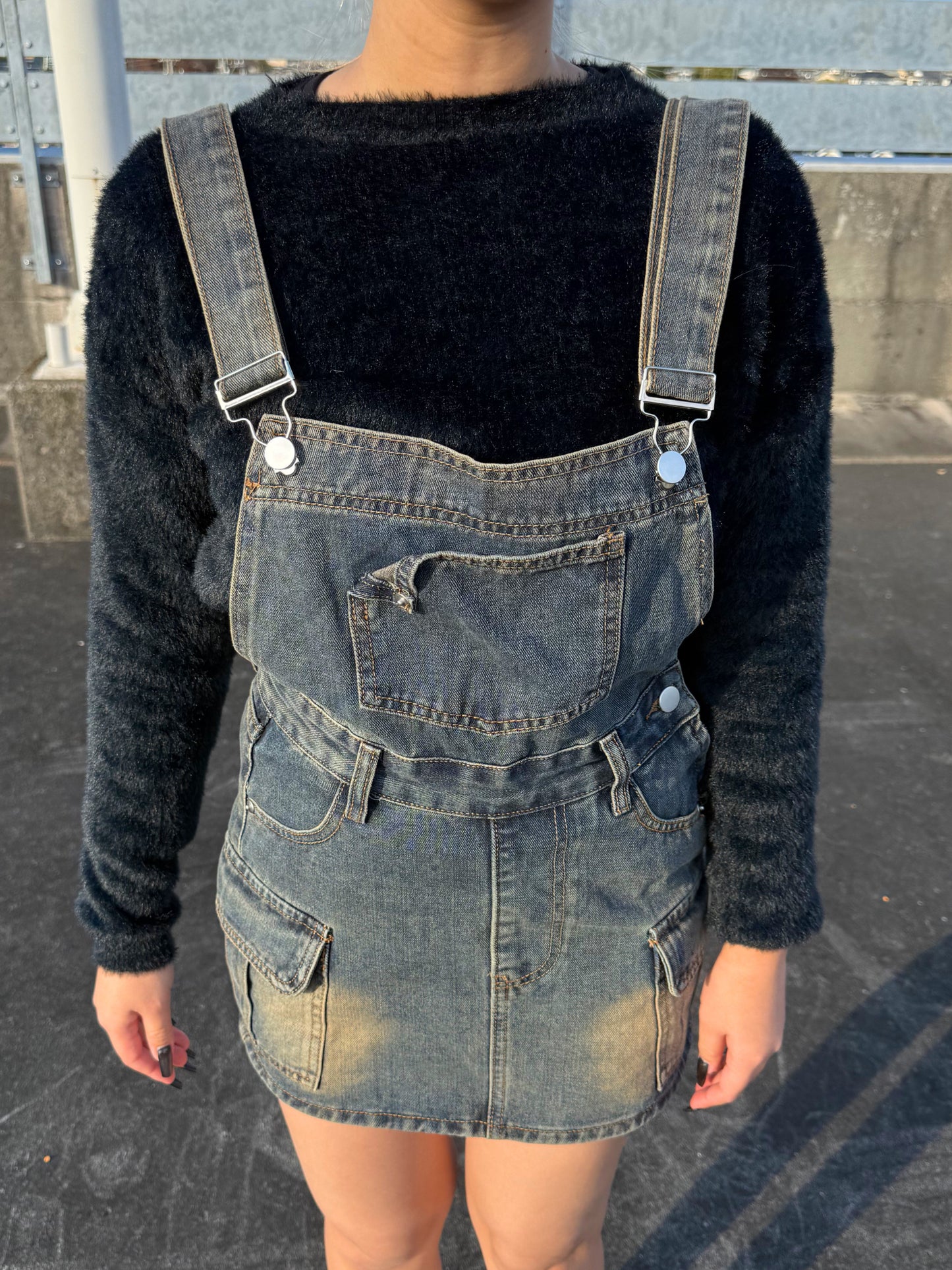 デニムミニサロペット DPB73502