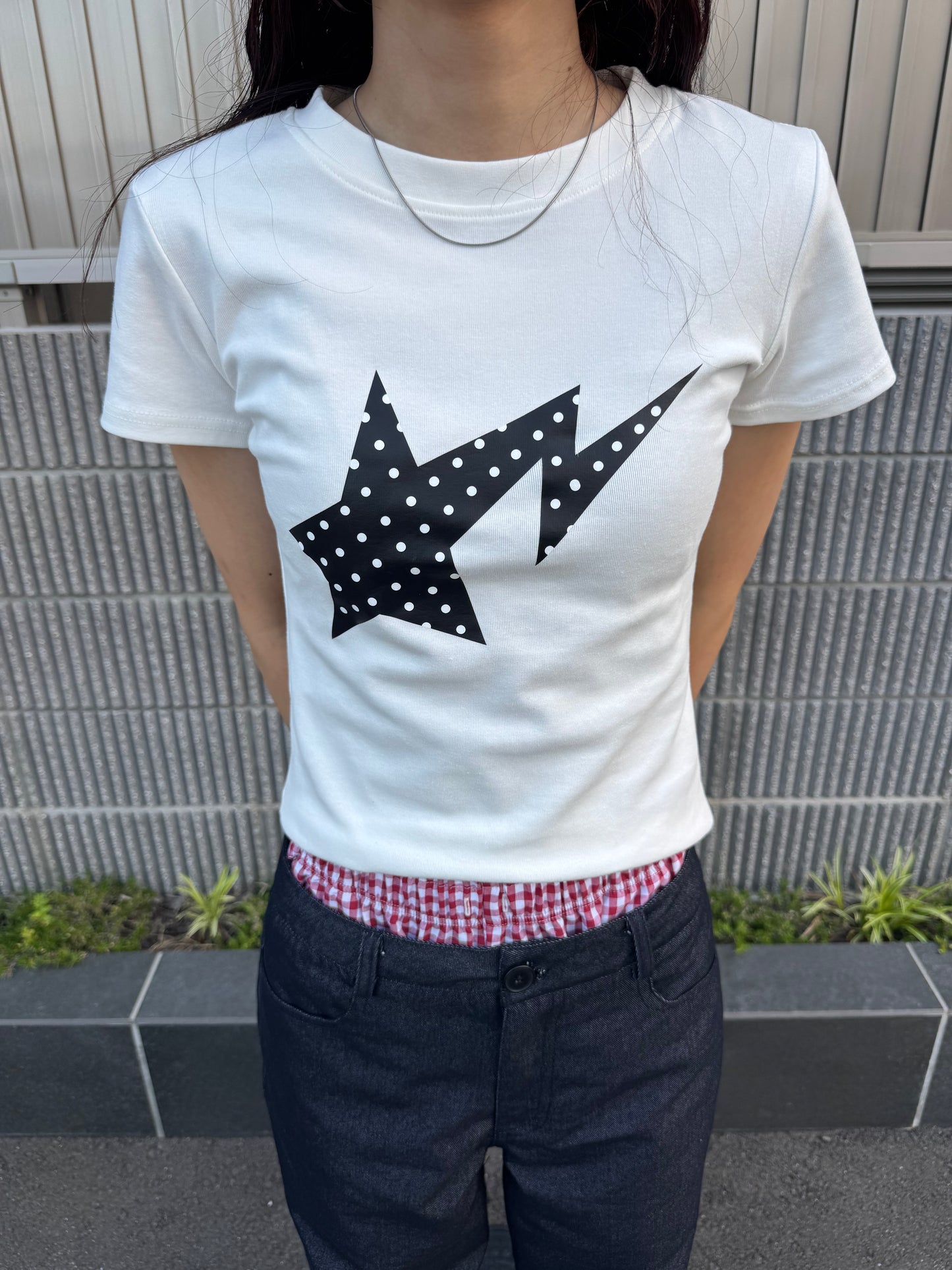 ドット柄スターTシャツ DPC07031