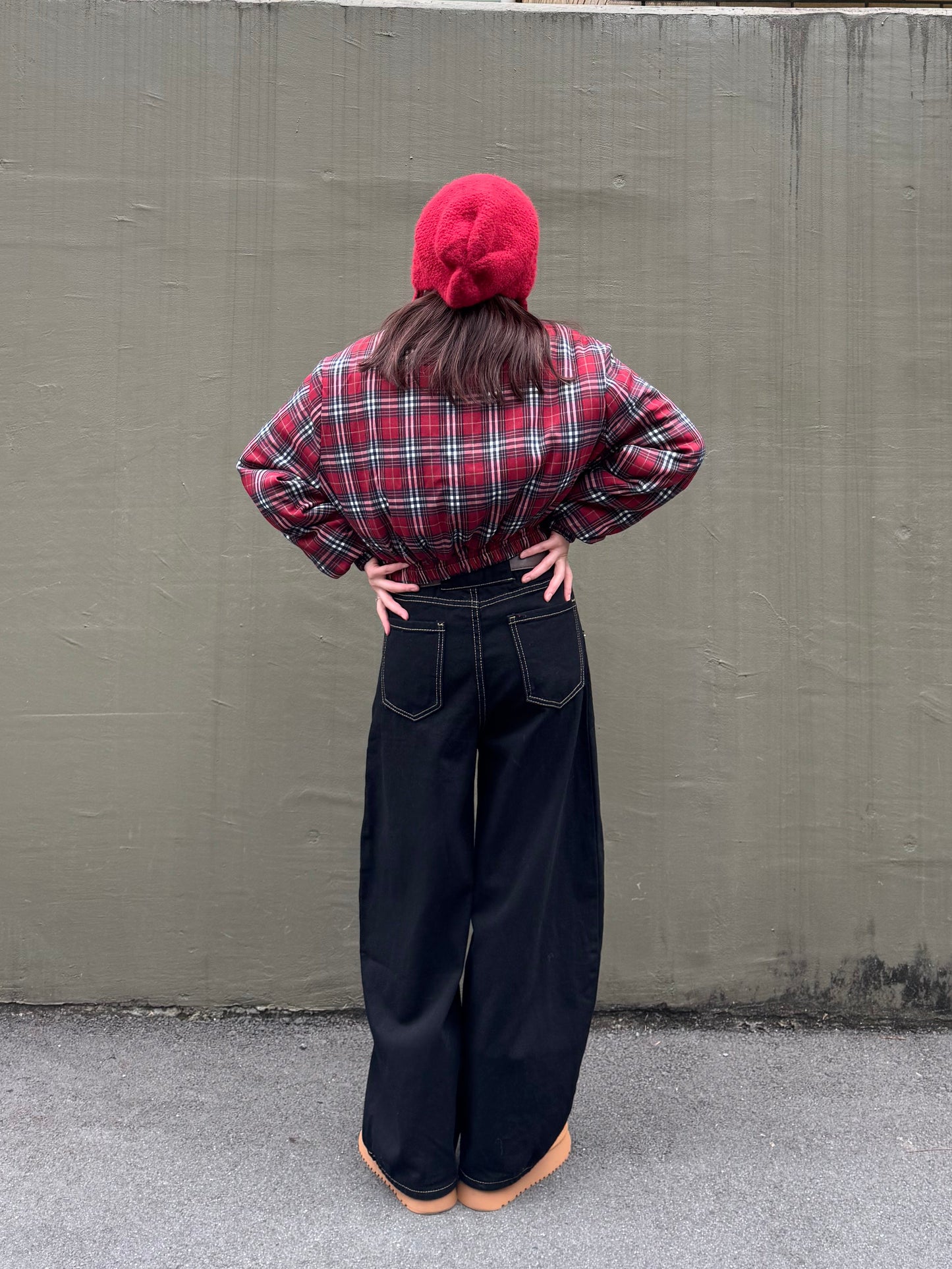 リバーシブルチェックダウンジャケット DPB91054