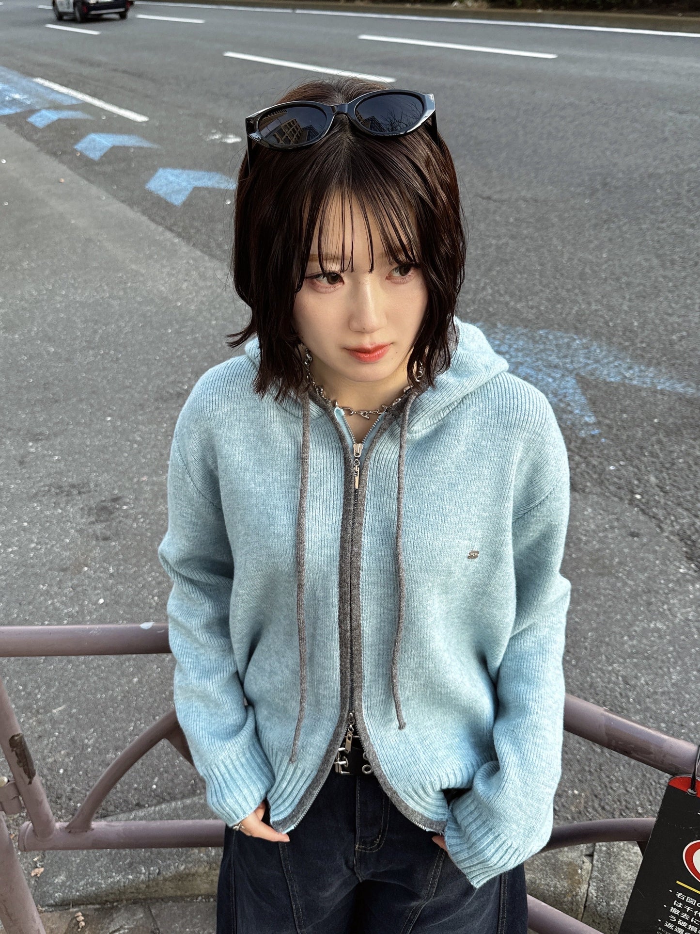 ダブルジップニットパーカー DPB93074