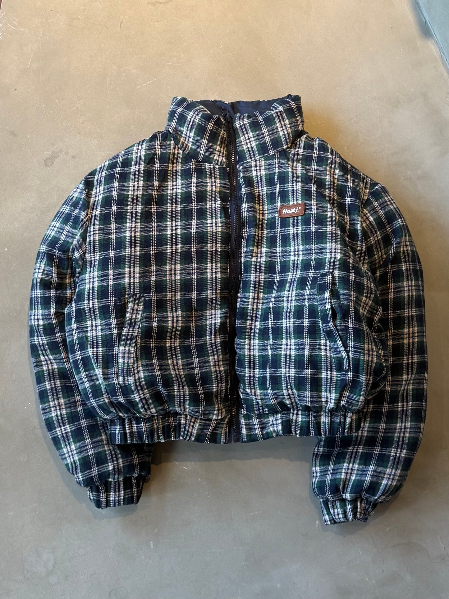 リバーシブルチェック中綿ジャケット DPB91075