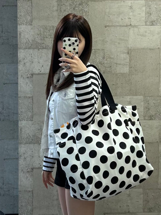 リバーシブルポルカドットビッグトート DPB98103