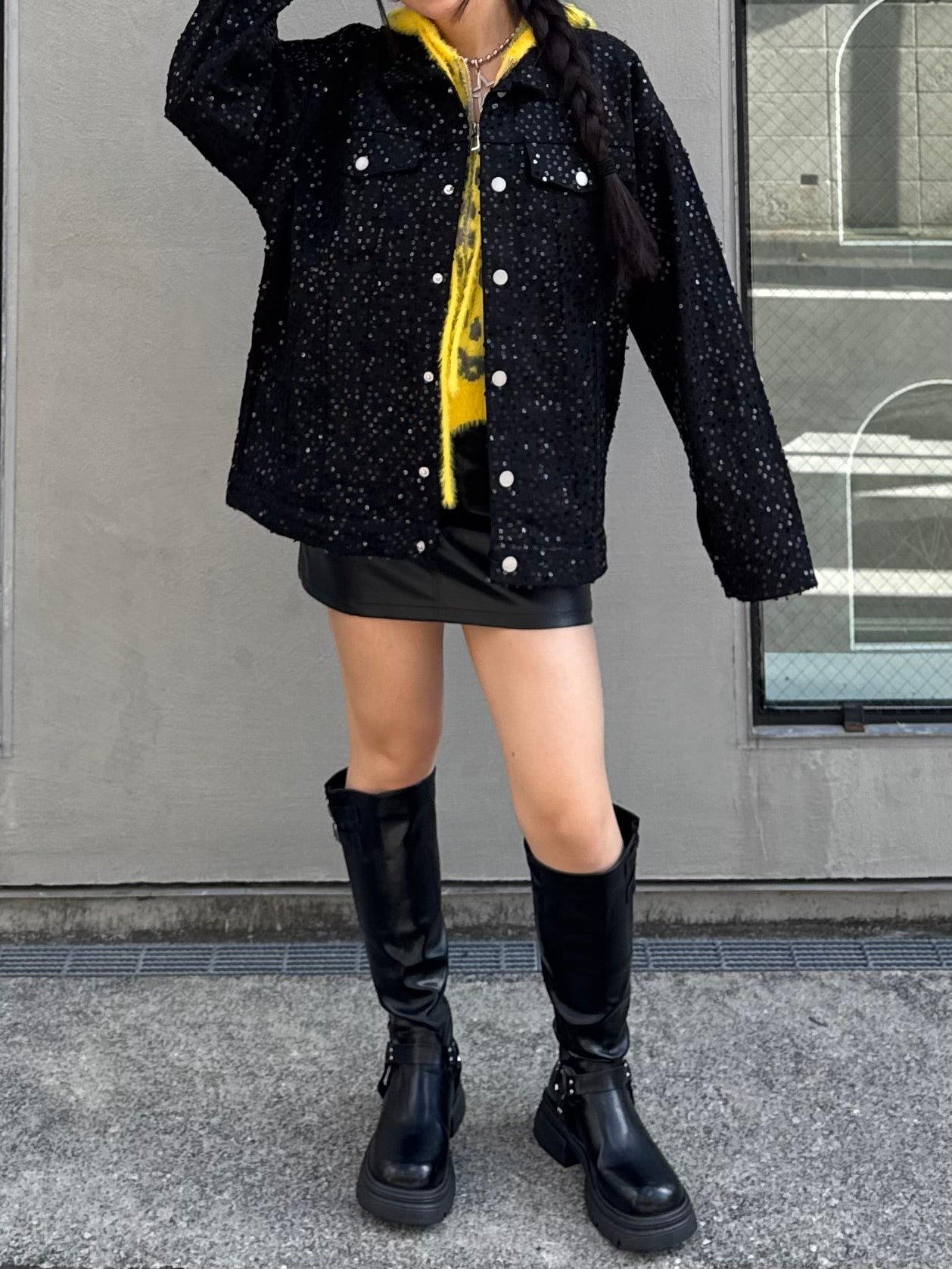 スパンコールデニムジャケット DPB86146