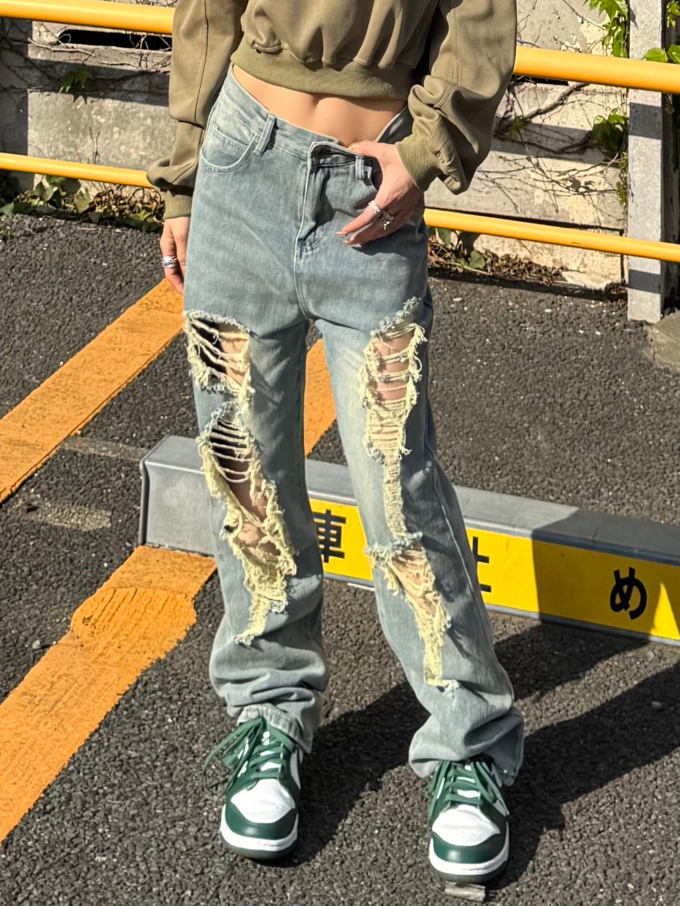 ダメージデニムパンツ DPB86031