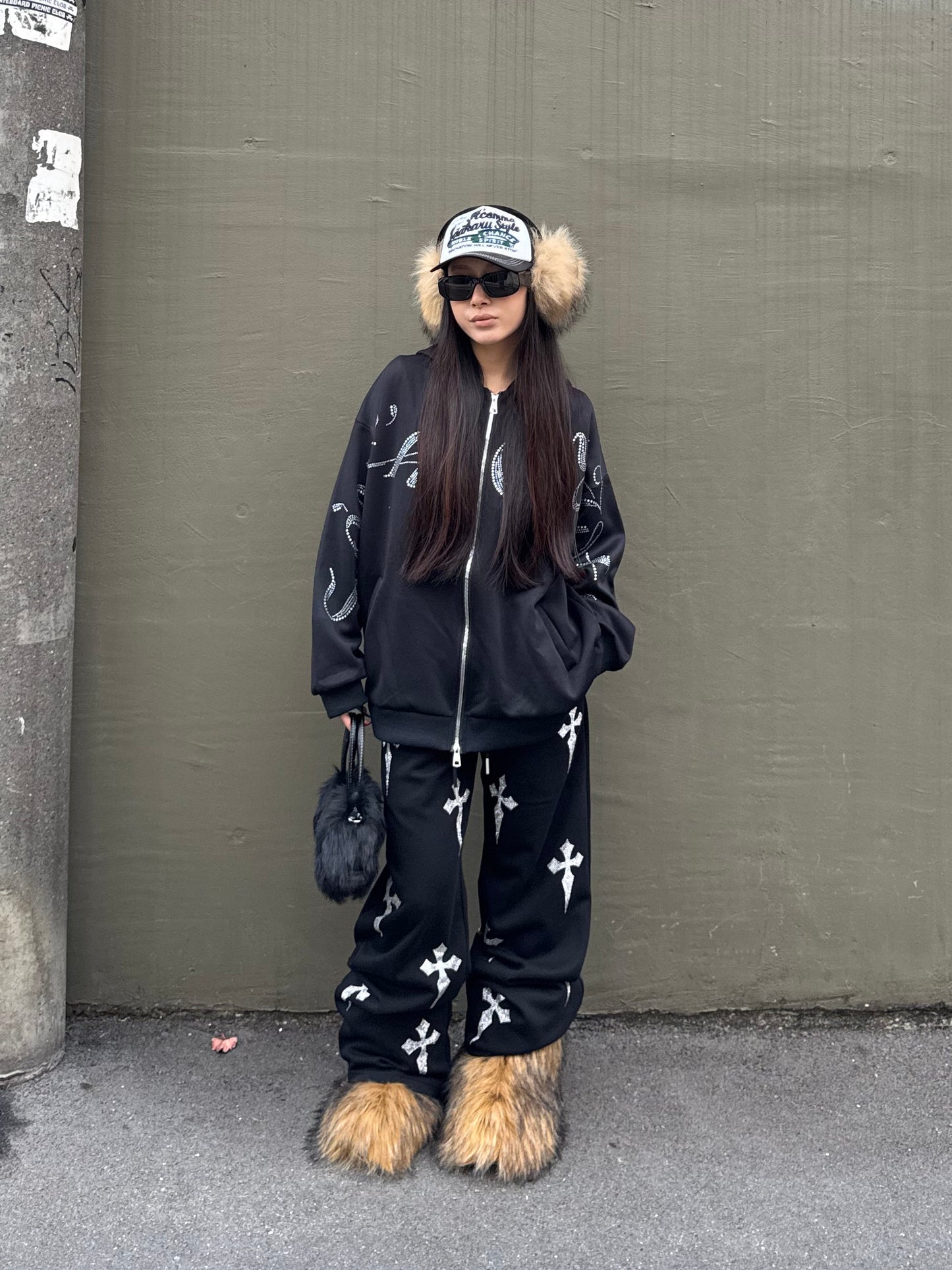 クロスラメスウェットパンツ DPB86167