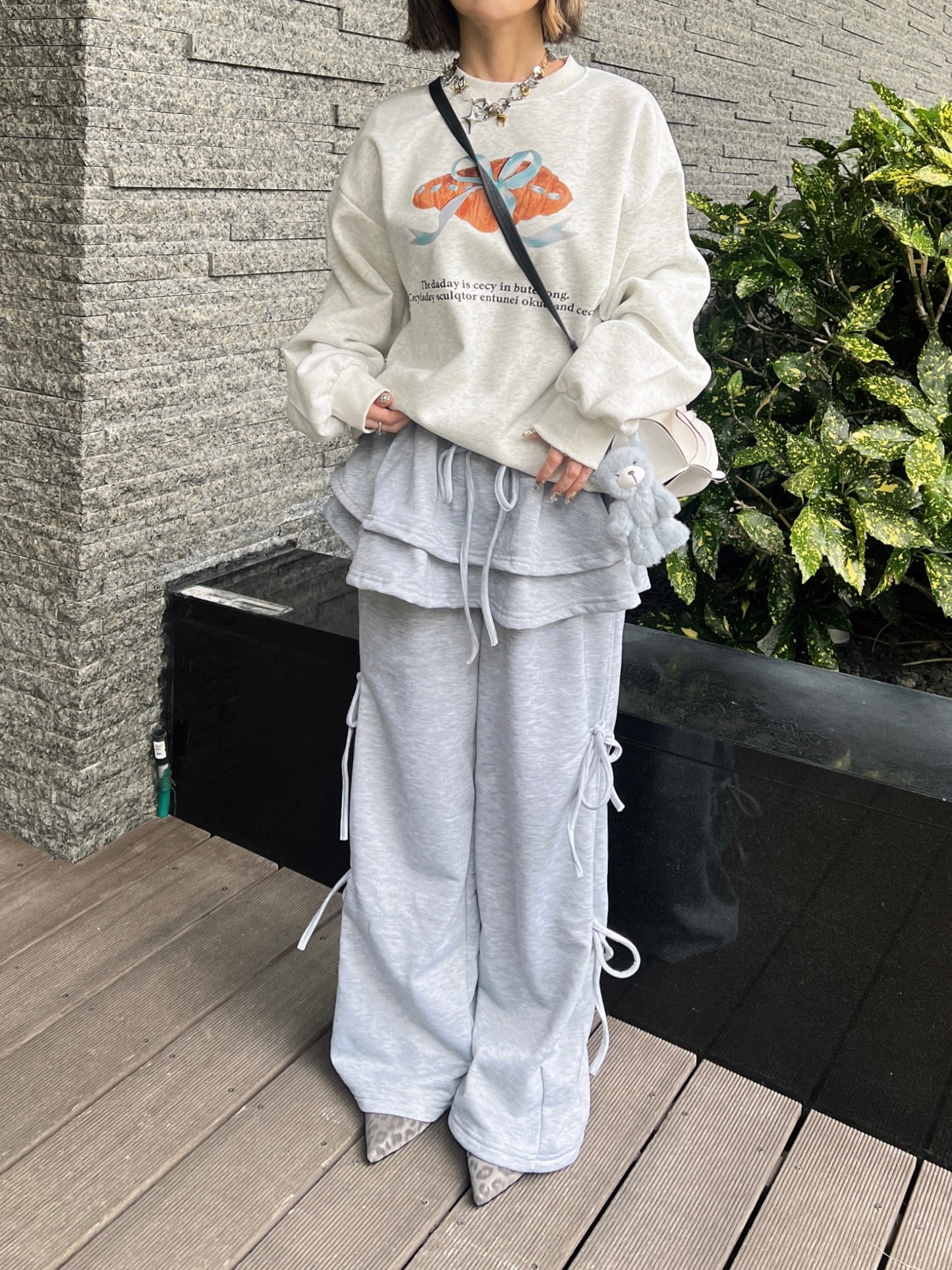 クロワッサンリボンスウェット DPB79210