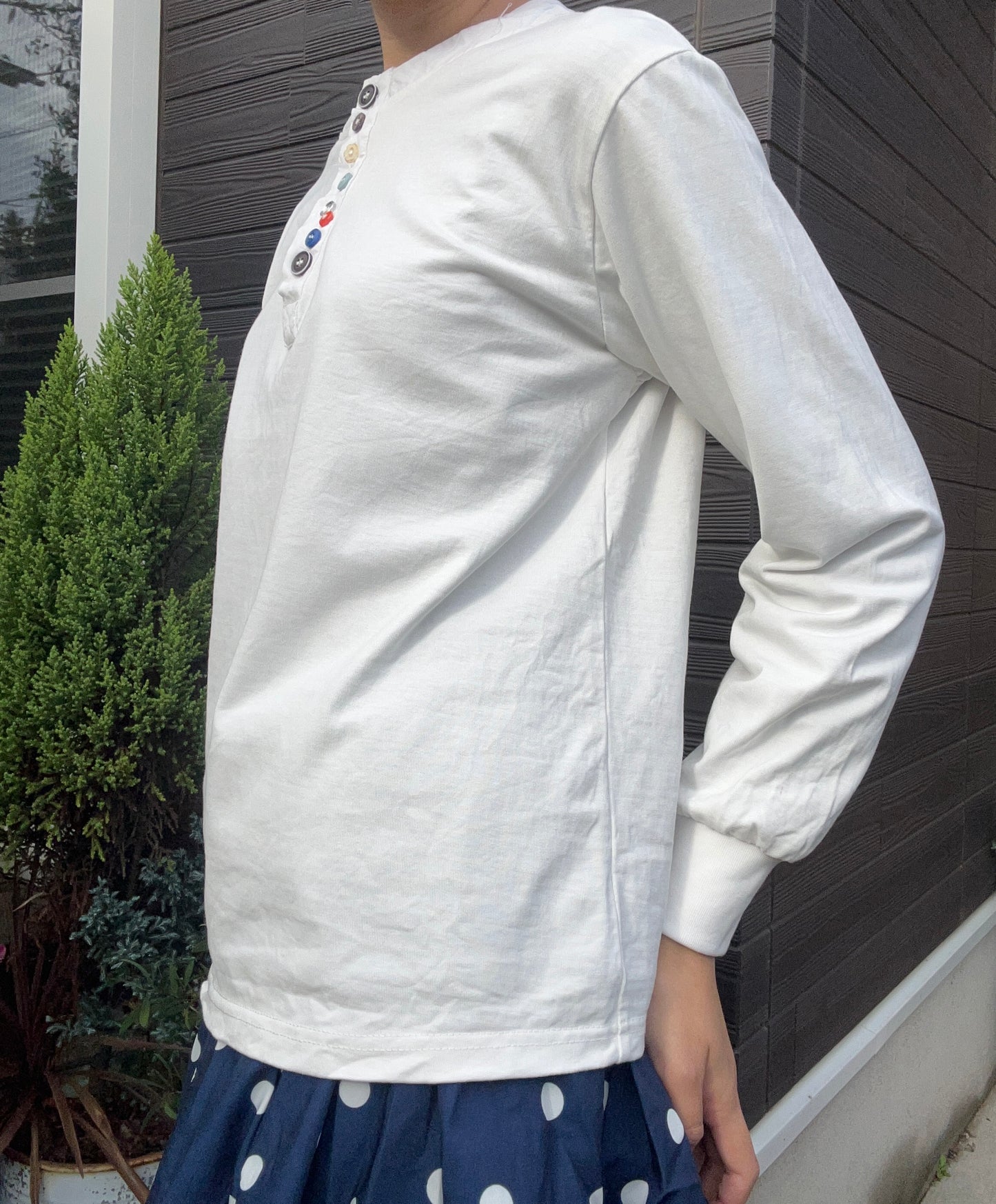 カラーボタンサーマルトップス DPB92030