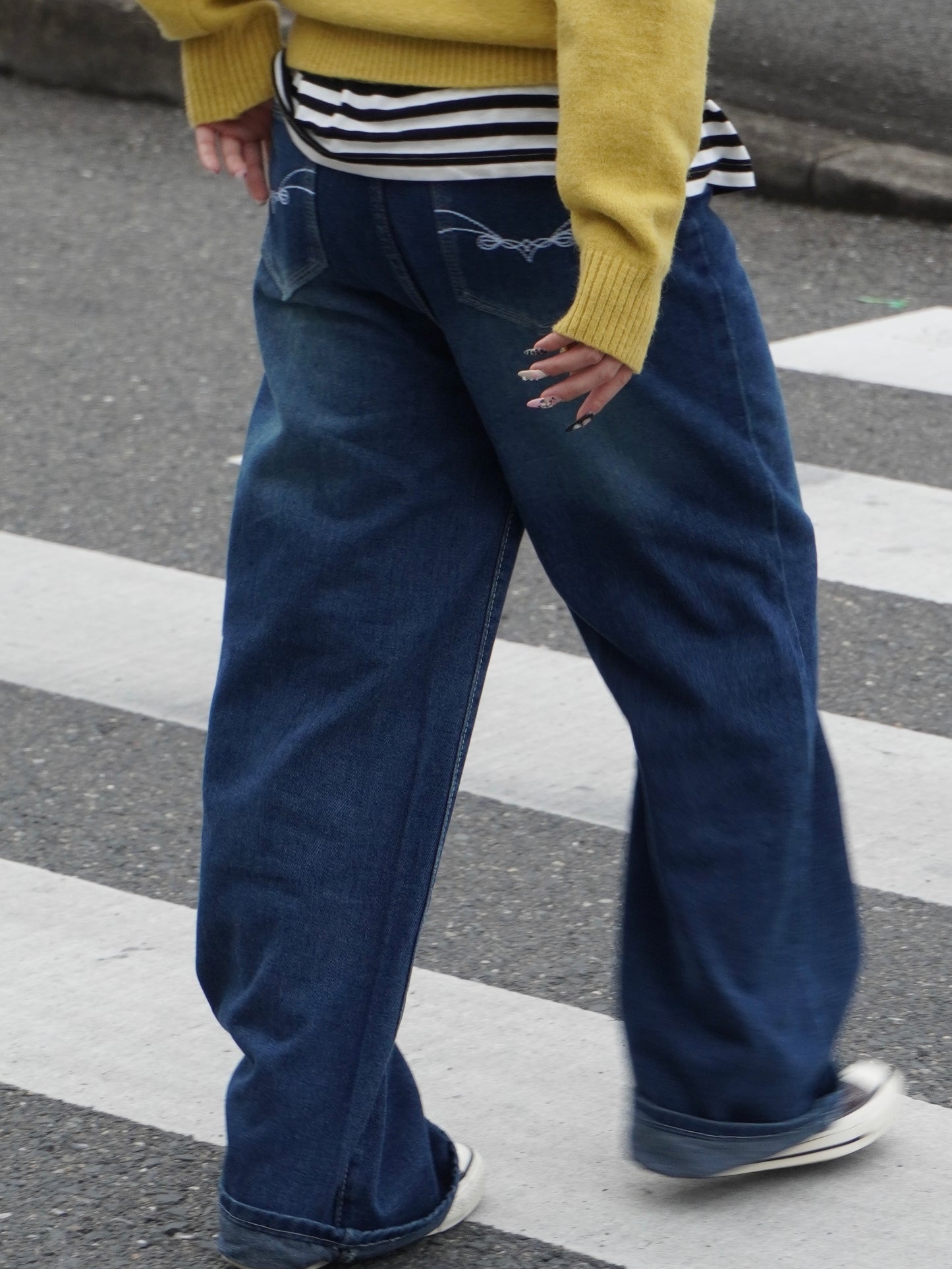 ストレートウォッシュデニムパンツ DPB85346