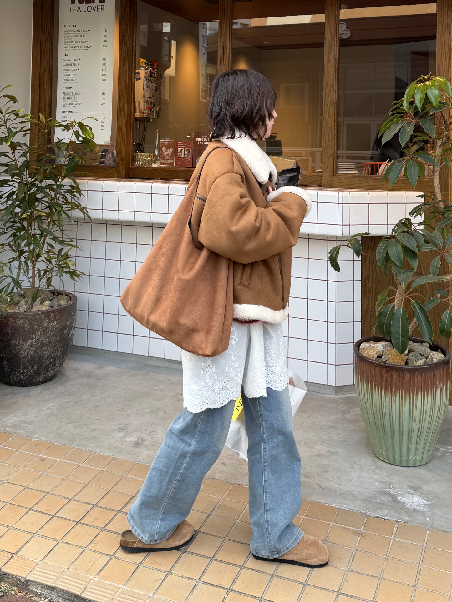 ウォッシュワイドストレートデニムパンツ DPC03024