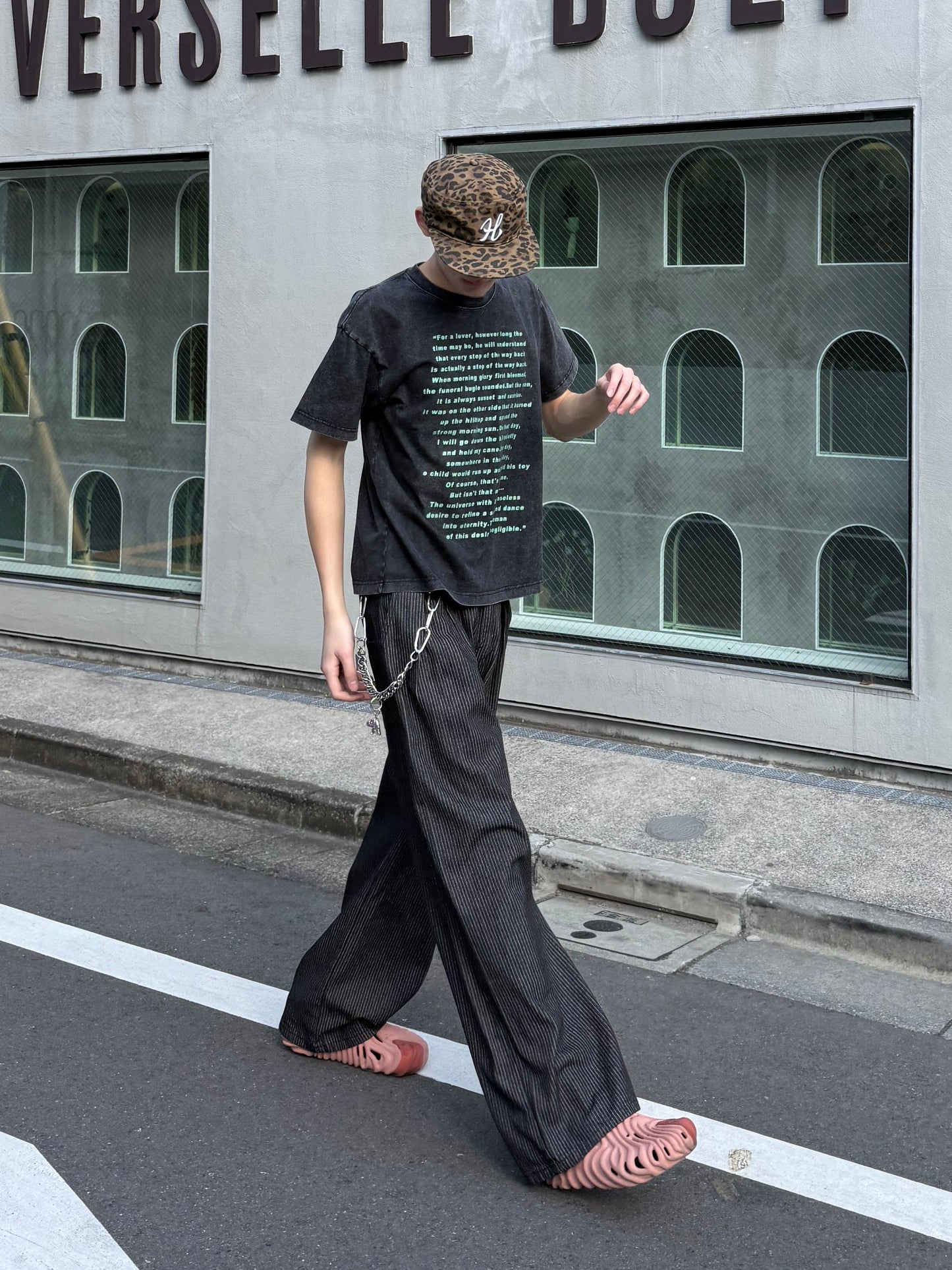 ウエストタックストライプパンツ DPC05019